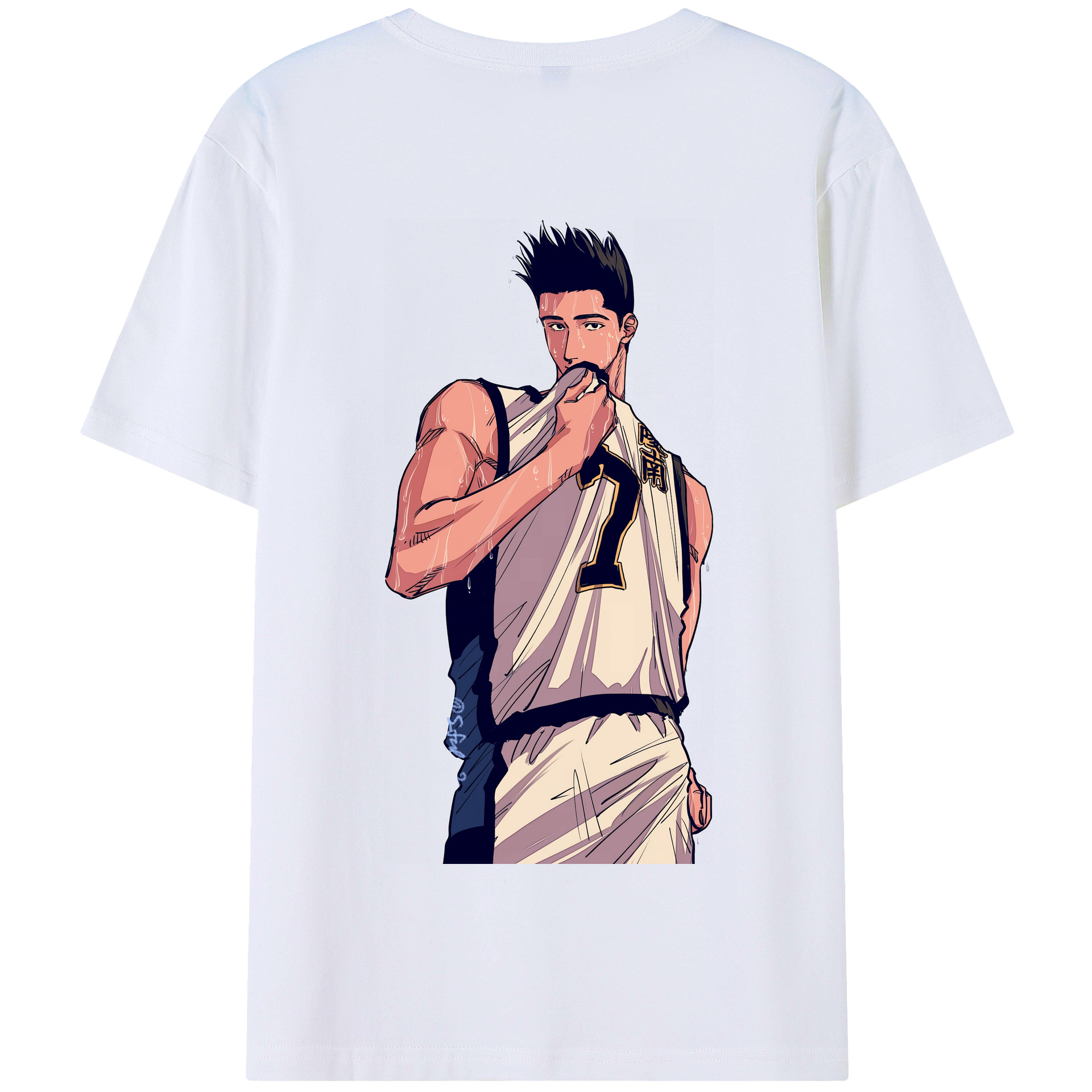 SLAM DUNK／スラムダンク 綿100％半袖Tシャツ（背面プリント）