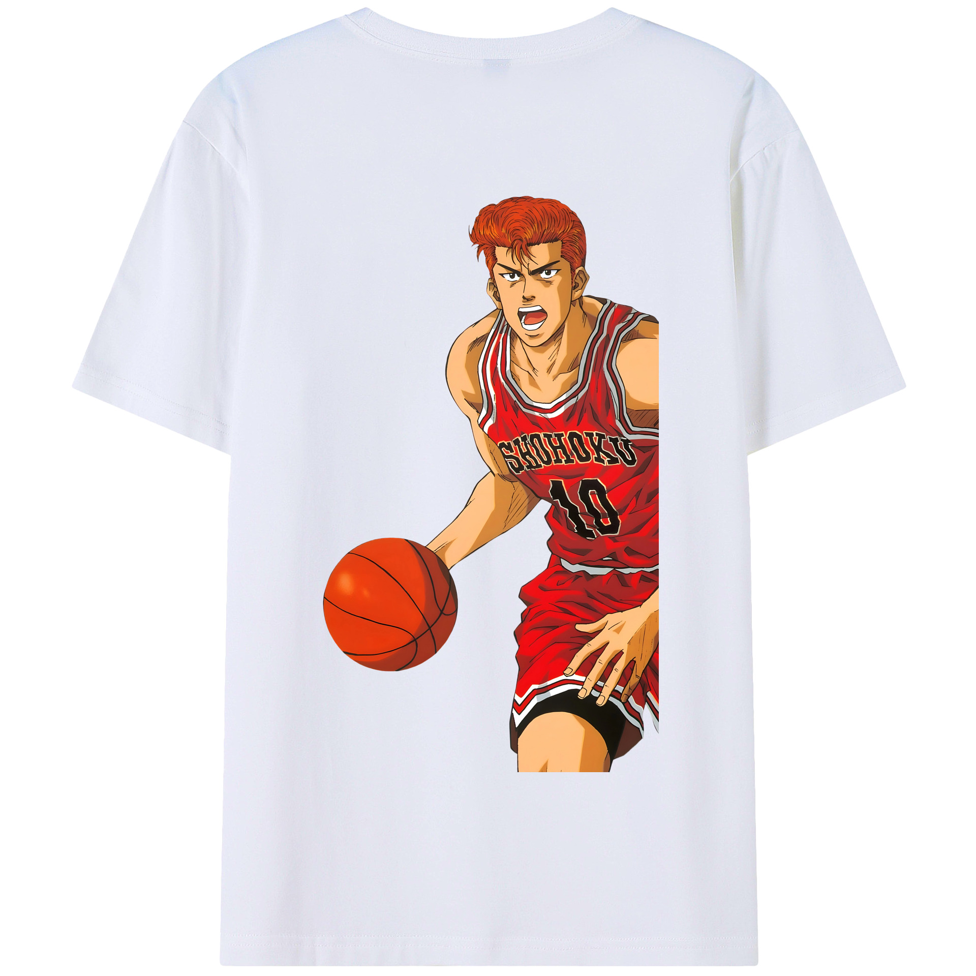 SLAM DUNK／スラムダンク 綿100％半袖Tシャツ（背面プリント）