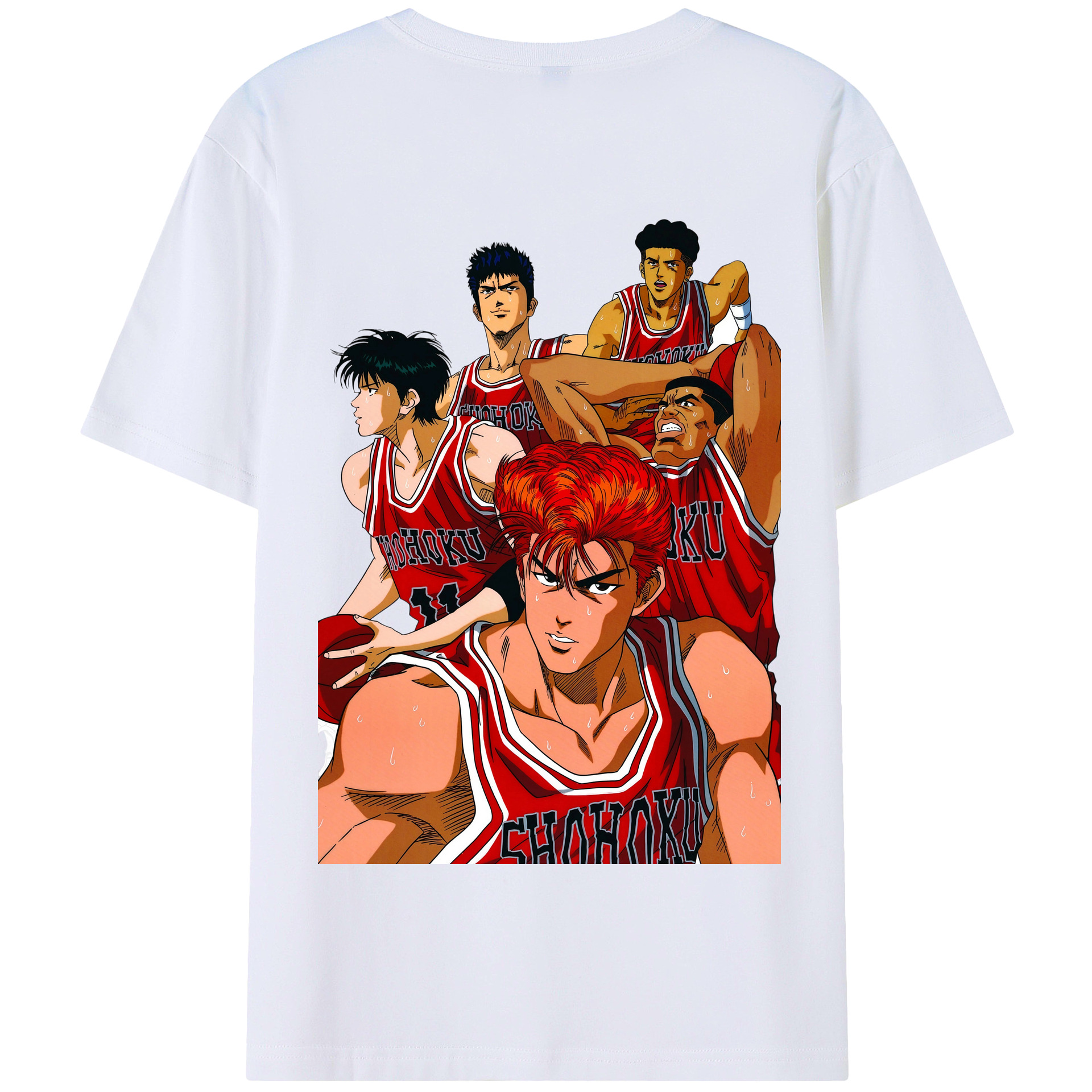 SLAM DUNK／スラムダンク 綿100％半袖Tシャツ（背面プリント）