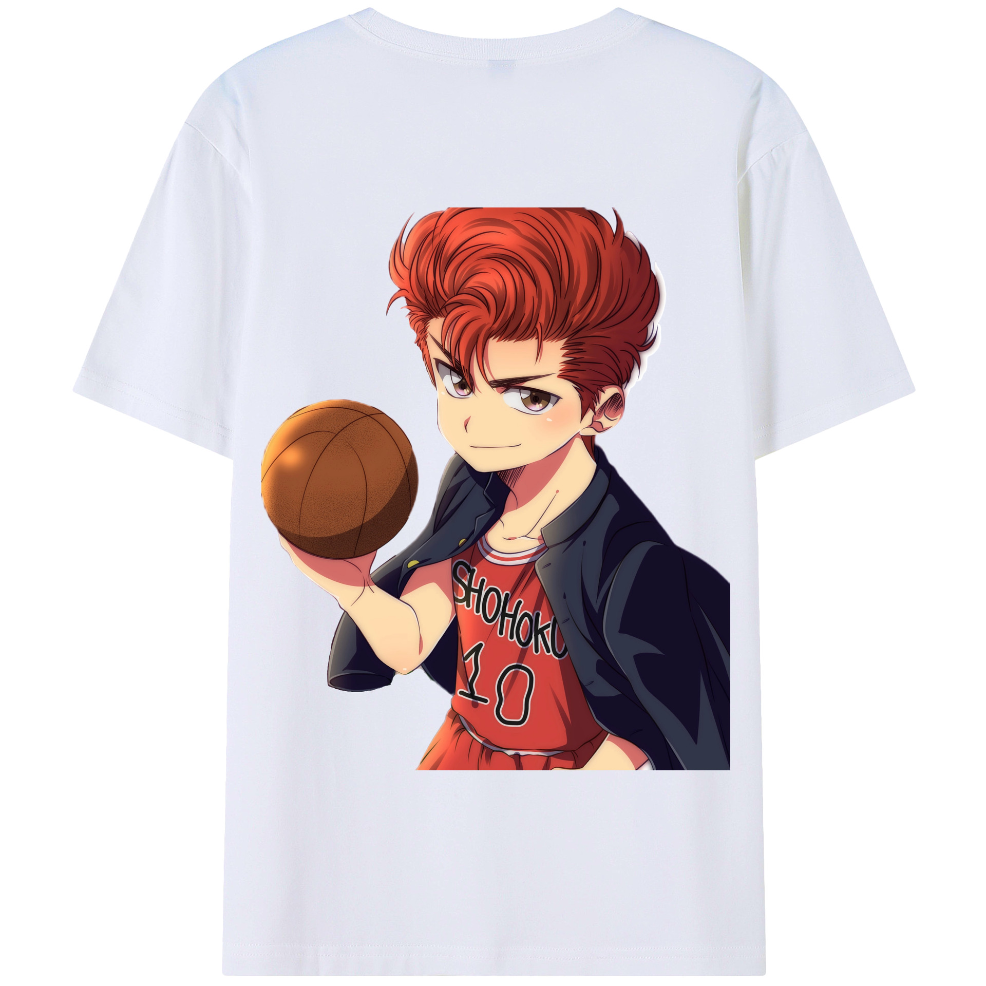 SLAM DUNK／スラムダンク 綿100％半袖Tシャツ（背面プリント）