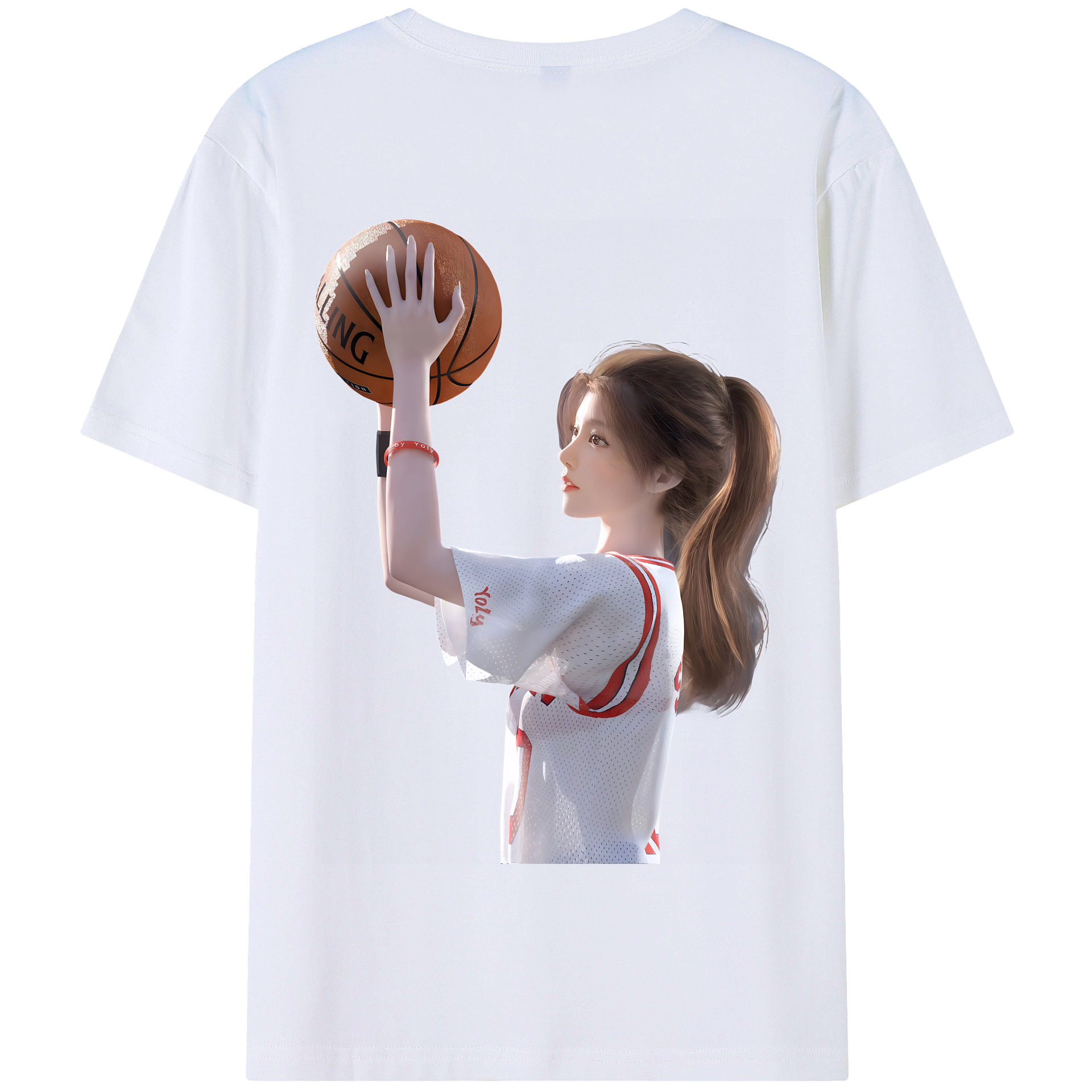 SLAM DUNK／スラムダンク 綿100％半袖Tシャツ（背面プリント）