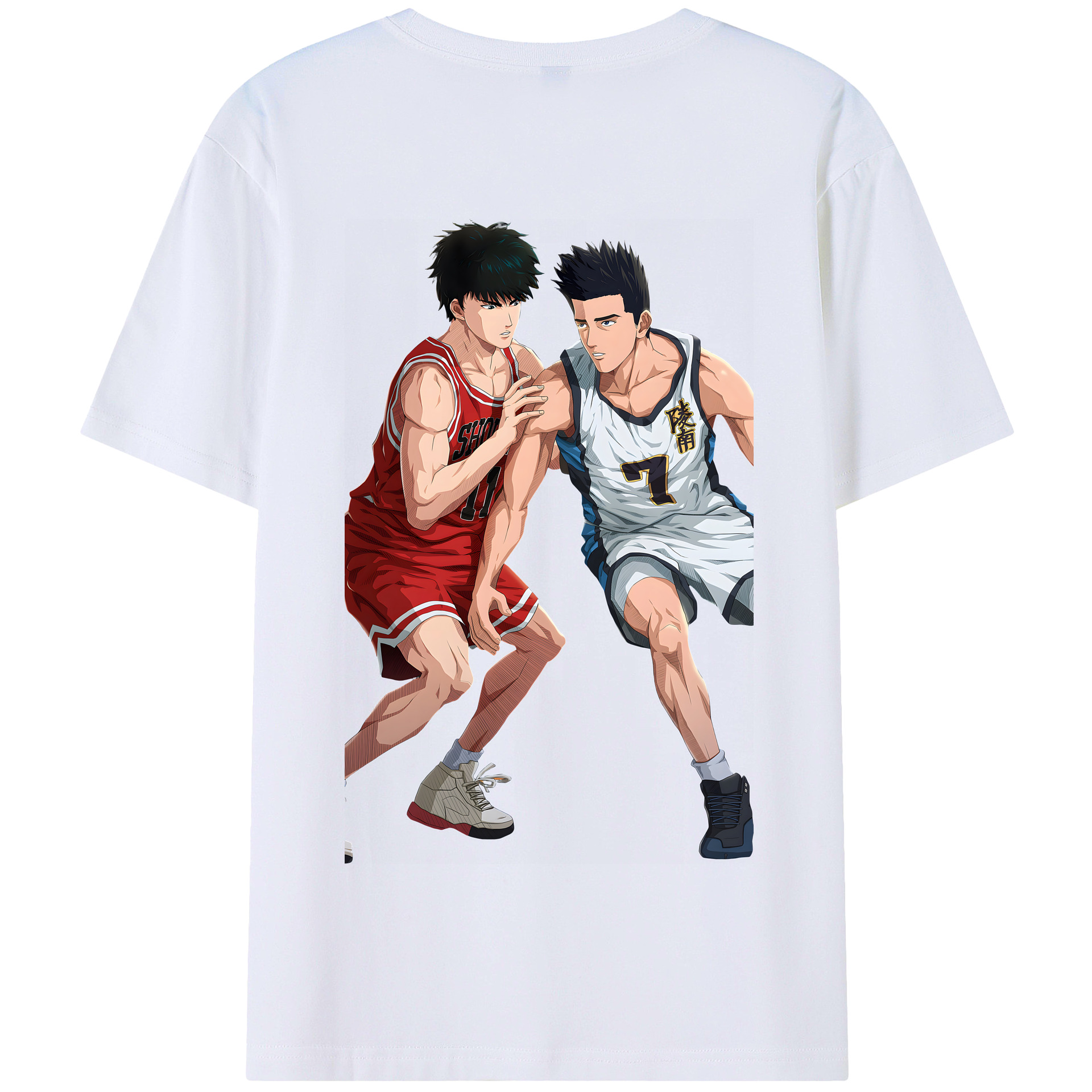 SLAM DUNK／スラムダンク 綿100％半袖Tシャツ（背面プリント）