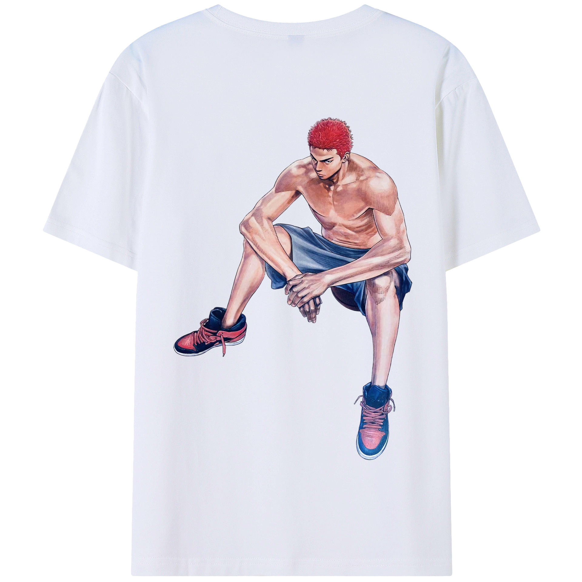 SLAM DUNK／スラムダンク 綿100％半袖Tシャツ（背面プリント）