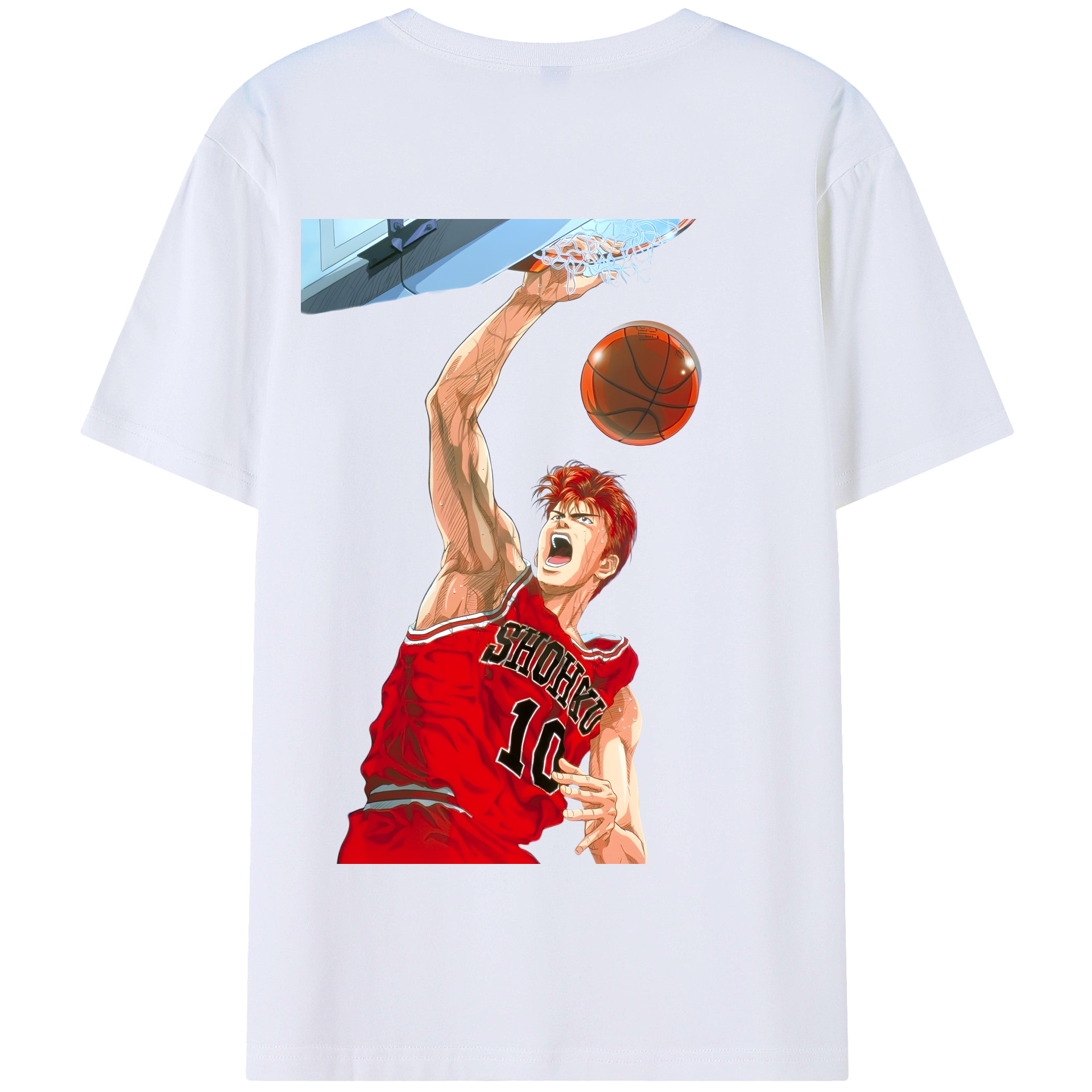 SLAM DUNK／スラムダンク 綿100％半袖Tシャツ（背面プリント）
