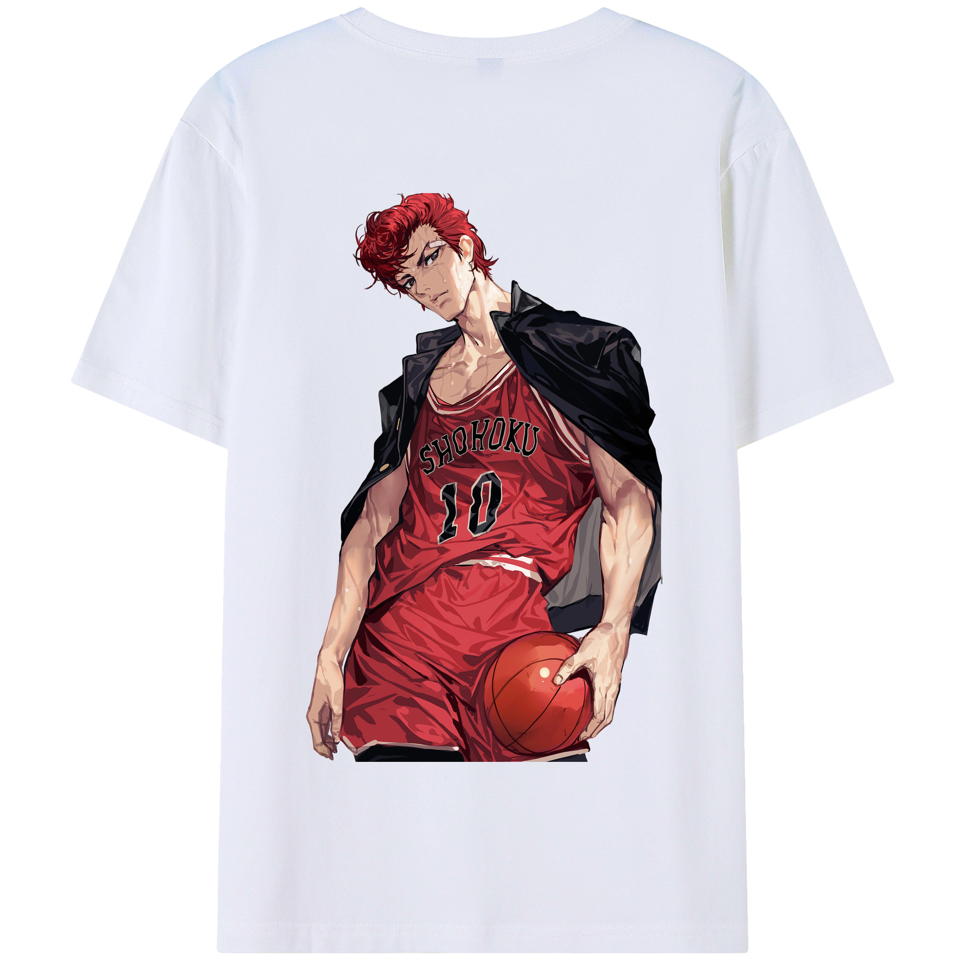 SLAM DUNK／スラムダンク 綿100％半袖Tシャツ（背面プリント）