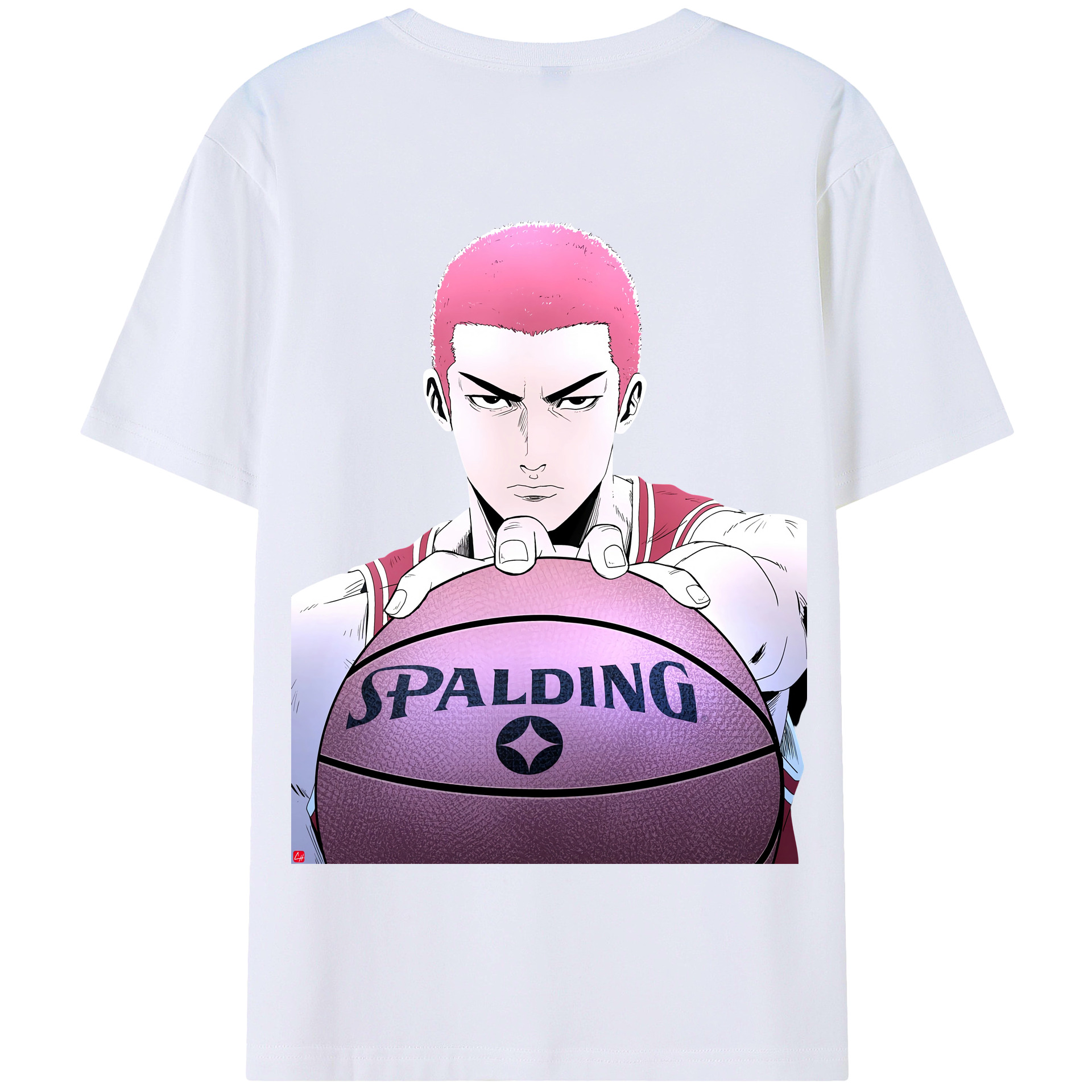 SLAM DUNK／スラムダンク 綿100％半袖Tシャツ（背面プリント）