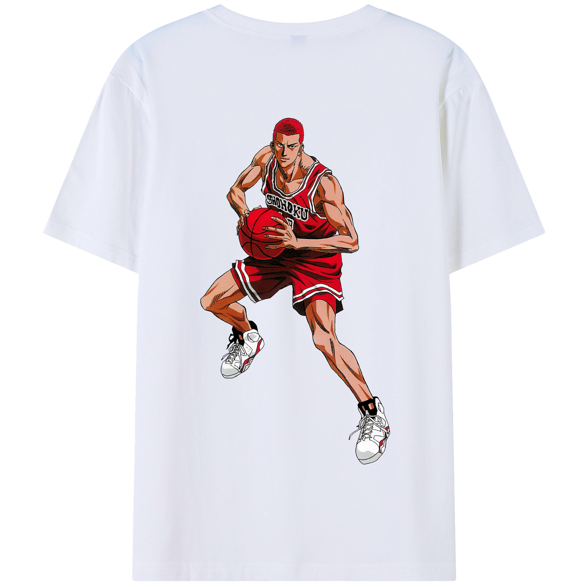 SLAM DUNK／スラムダンク 綿100％半袖Tシャツ（背面プリント）