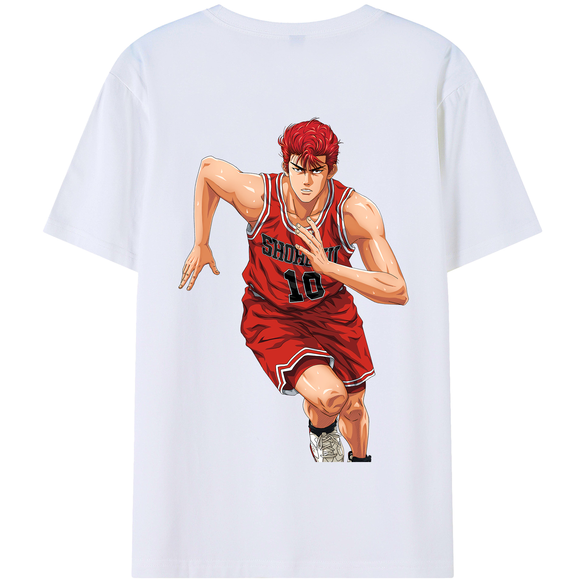SLAM DUNK／スラムダンク 綿100％半袖Tシャツ（背面プリント）