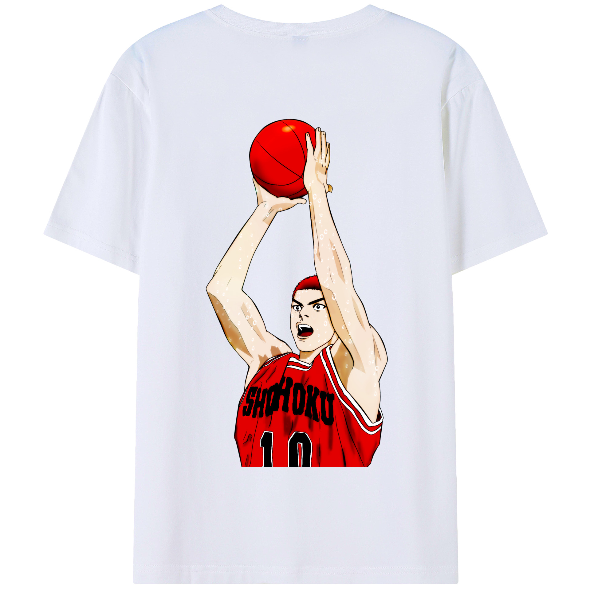 SLAM DUNK／スラムダンク 綿100％半袖Tシャツ（背面プリント）
