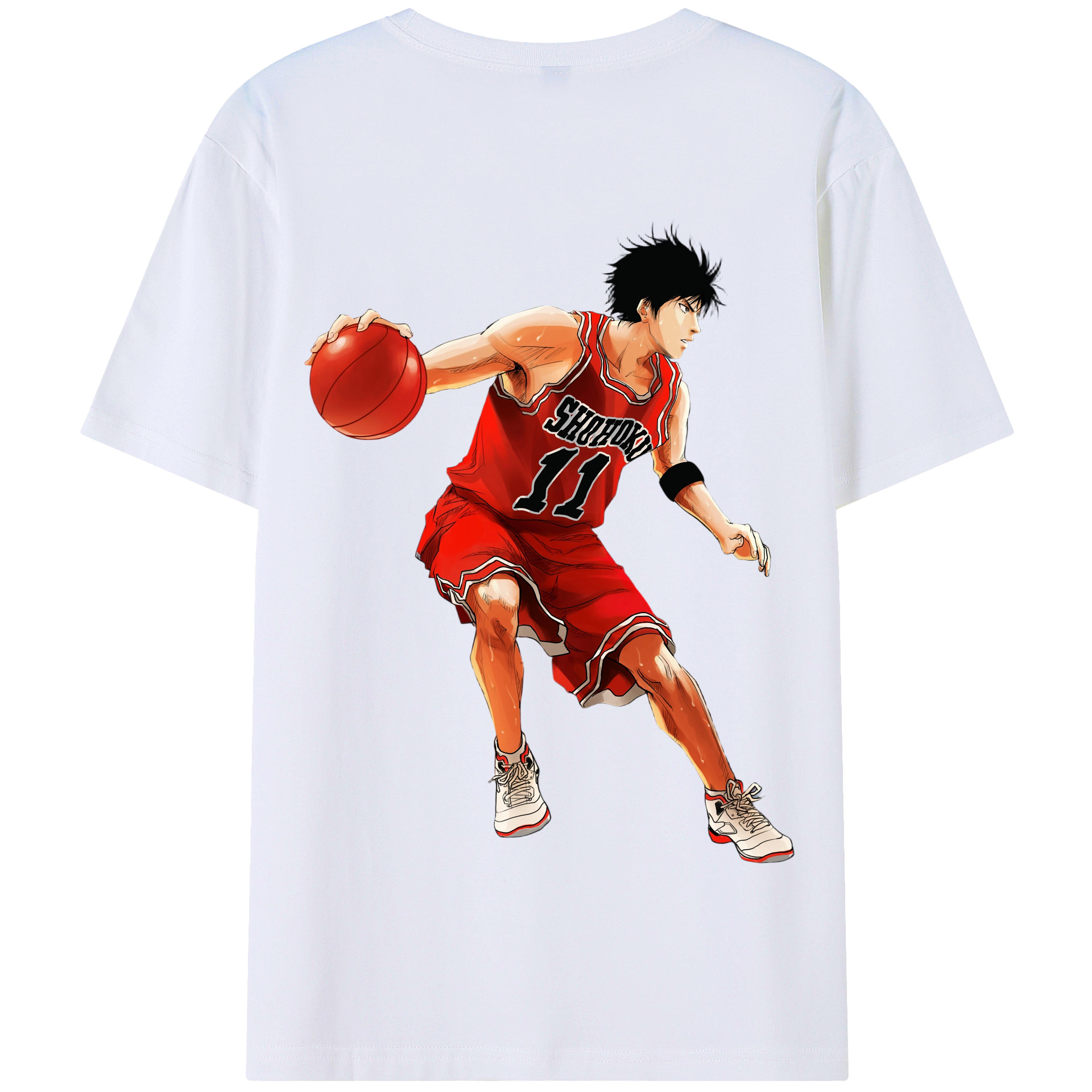 SLAM DUNK／スラムダンク 綿100％半袖Tシャツ（背面プリント）