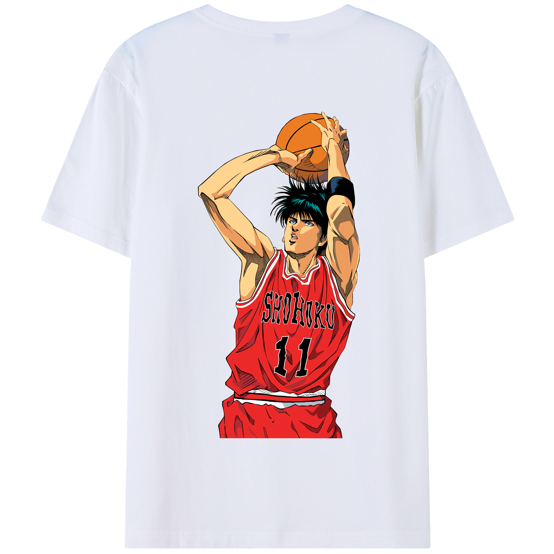 SLAM DUNK／スラムダンク 綿100％半袖Tシャツ（背面プリント）