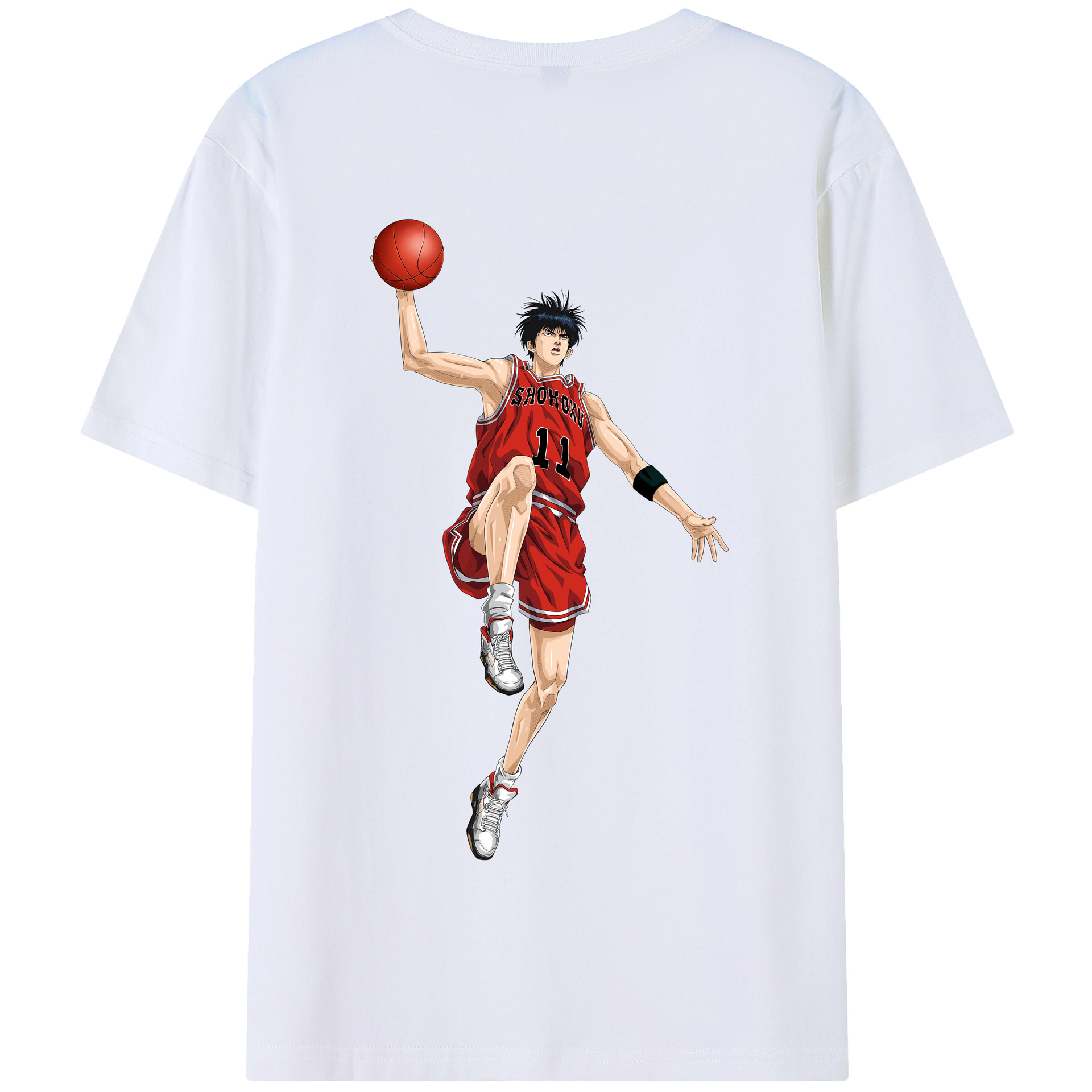 SLAM DUNK／スラムダンク 綿100％半袖Tシャツ（背面プリント）