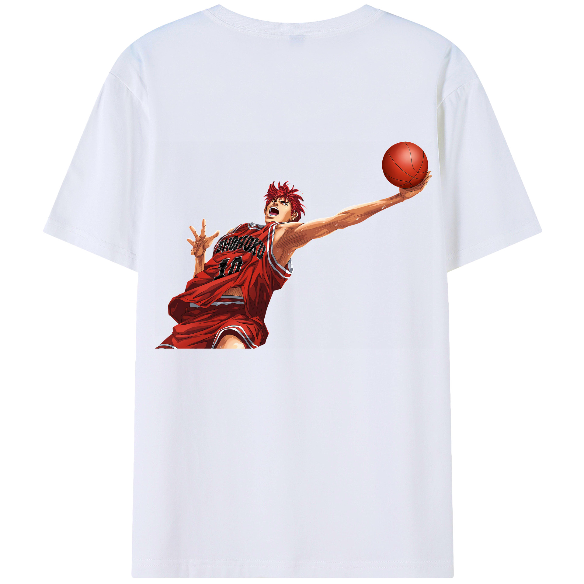 SLAM DUNK／スラムダンク 綿100％半袖Tシャツ（背面プリント）