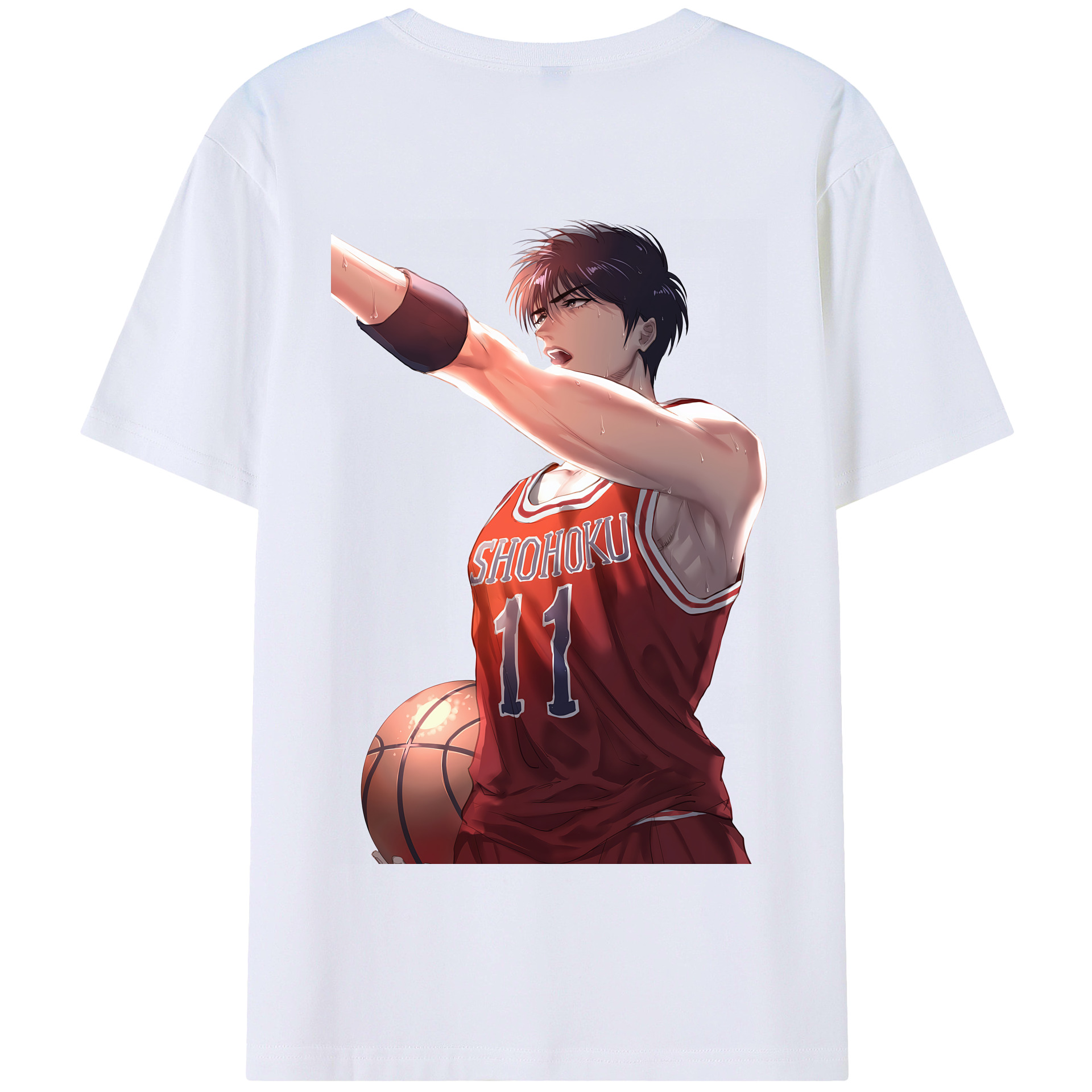 SLAM DUNK／スラムダンク 綿100％半袖Tシャツ（背面プリント）