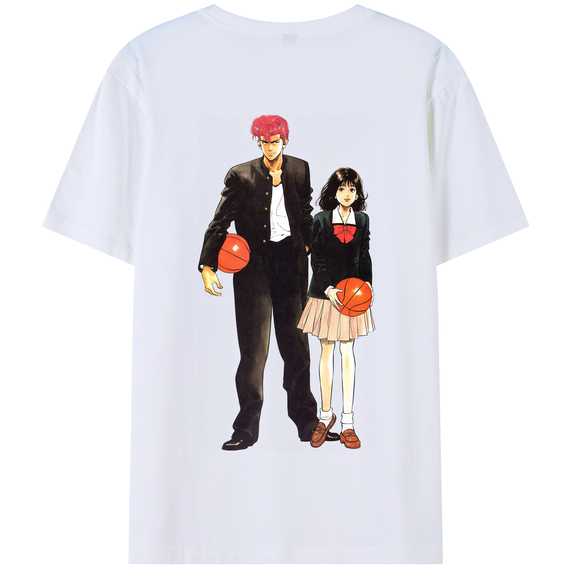 SLAM DUNK／スラムダンク 綿100％半袖Tシャツ（背面プリント）