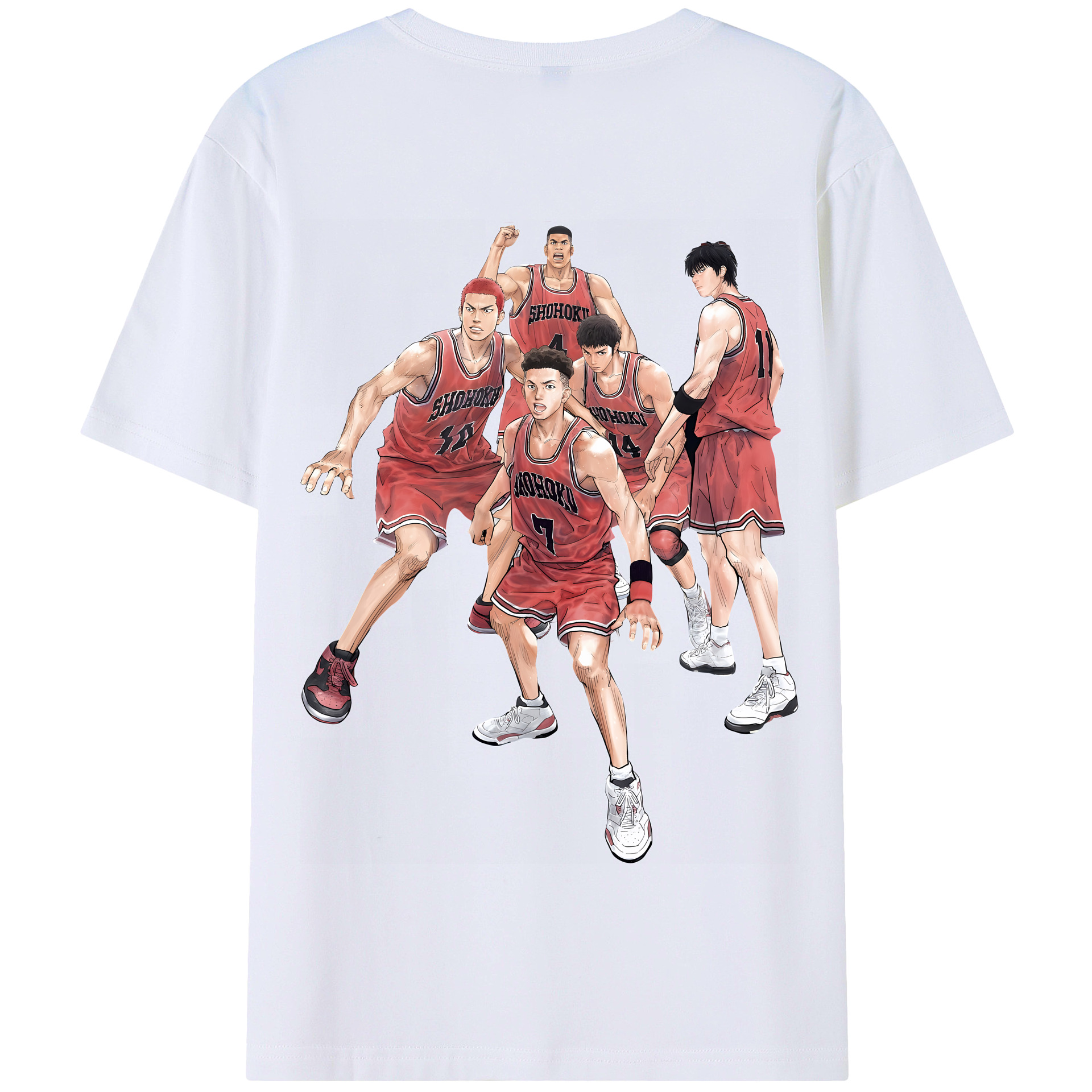 SLAM DUNK／スラムダンク 綿100％半袖Tシャツ（背面プリント）