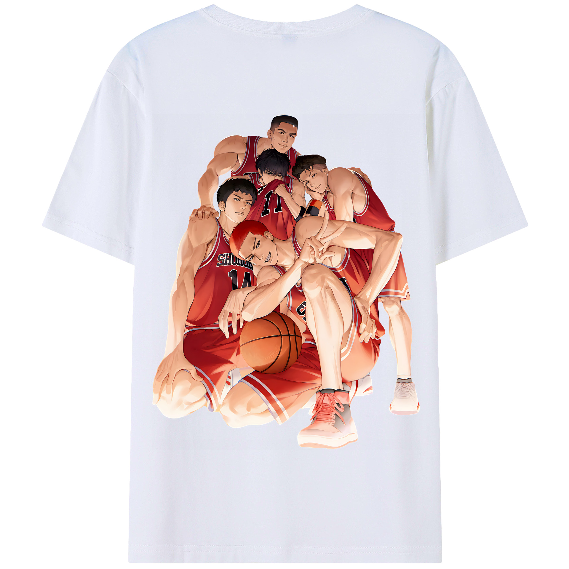 （画像用） SLAM DUNK／スラムダンク 綿100％半袖Tシャツ（背面プリント）