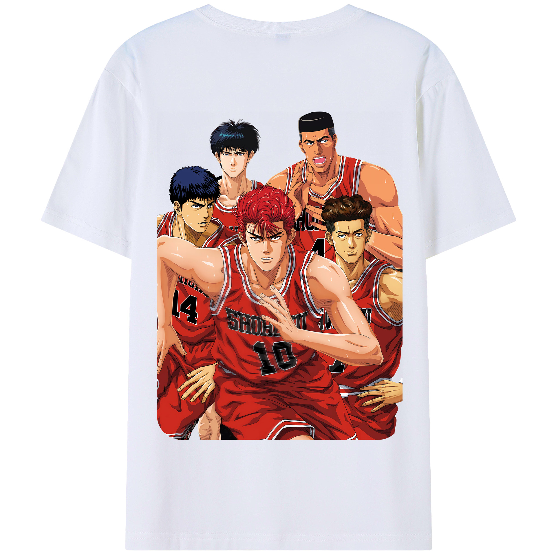 SLAM DUNK／スラムダンク 綿100％半袖Tシャツ（背面プリント）