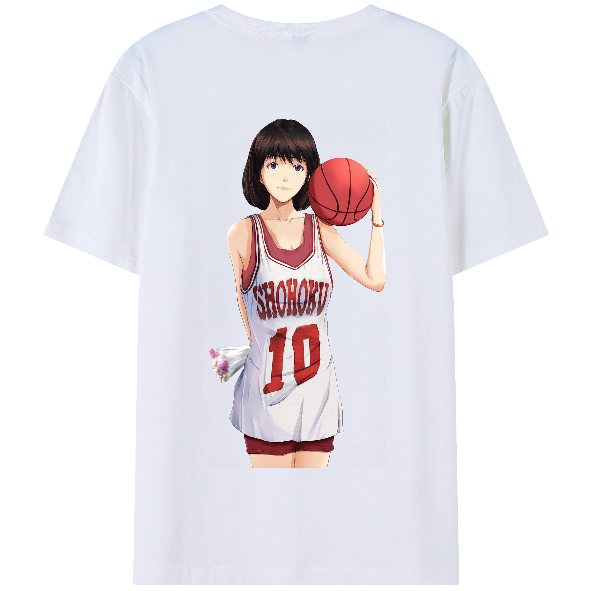 SLAM DUNK／スラムダンク 綿100％半袖Tシャツ（背面プリント）