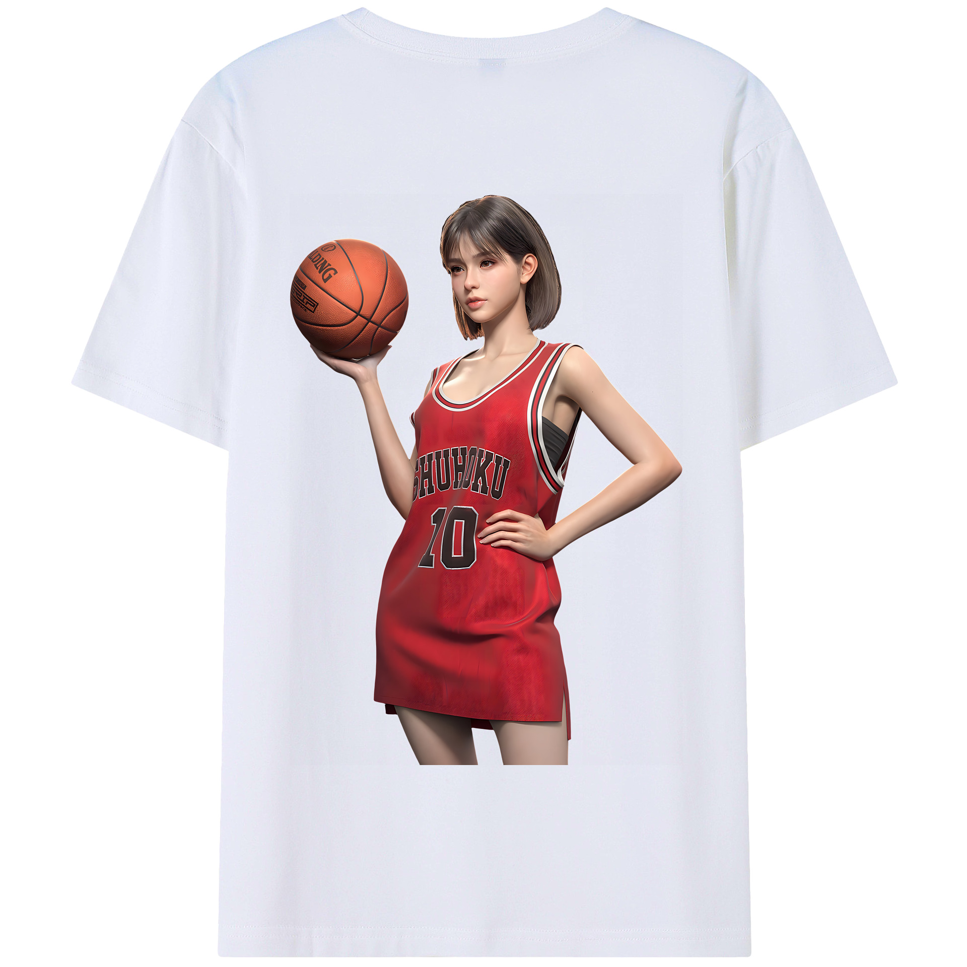 SLAM DUNK／スラムダンク 綿100％半袖Tシャツ（背面プリント）