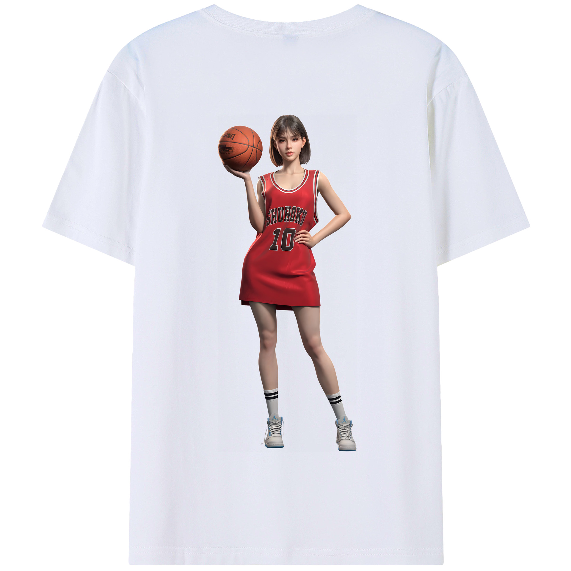 SLAM DUNK／スラムダンク 綿100％半袖Tシャツ（背面プリント）