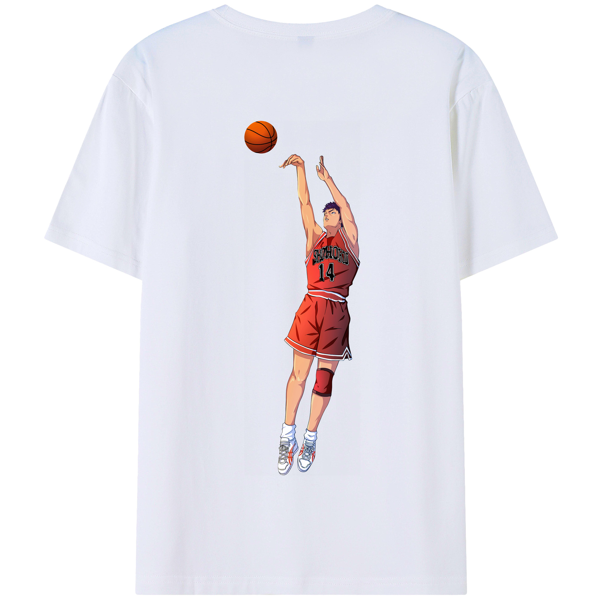 SLAM DUNK／スラムダンク 綿100％半袖Tシャツ（背面プリント）