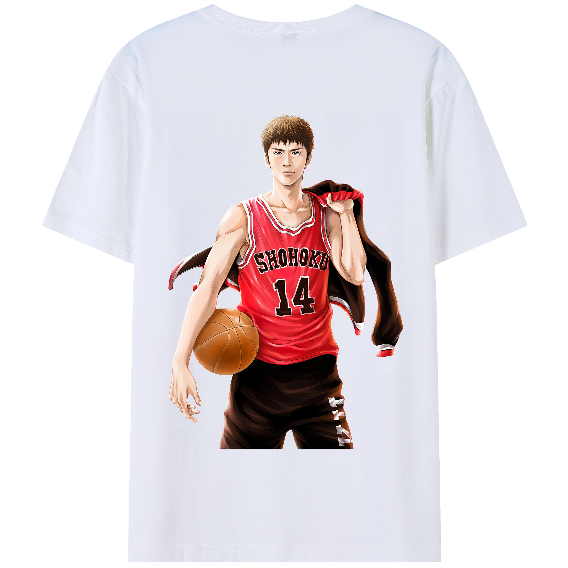 SLAM DUNK／スラムダンク 綿100％半袖Tシャツ（背面プリント）