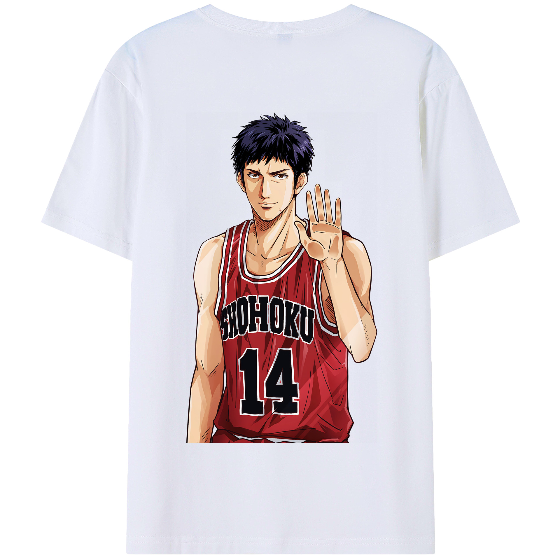 SLAM DUNK／スラムダンク 綿100％半袖Tシャツ（背面プリント）