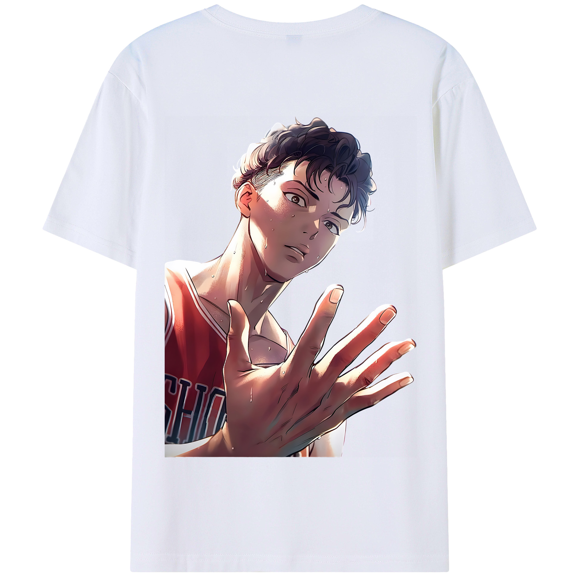 SLAM DUNK／スラムダンク 綿100％半袖Tシャツ（背面プリント）