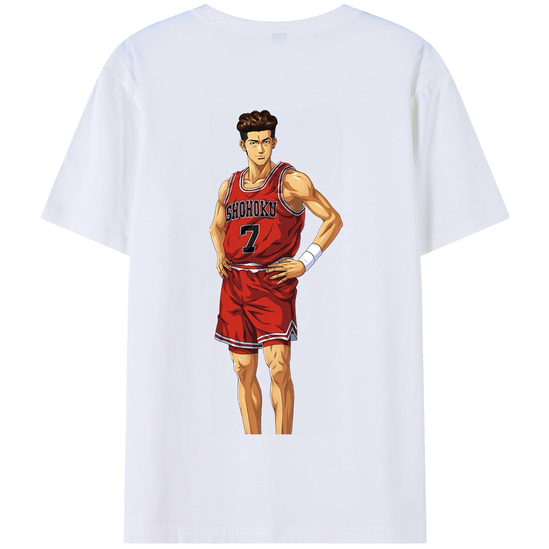 SLAM DUNK／スラムダンク 綿100％半袖Tシャツ（背面プリント）