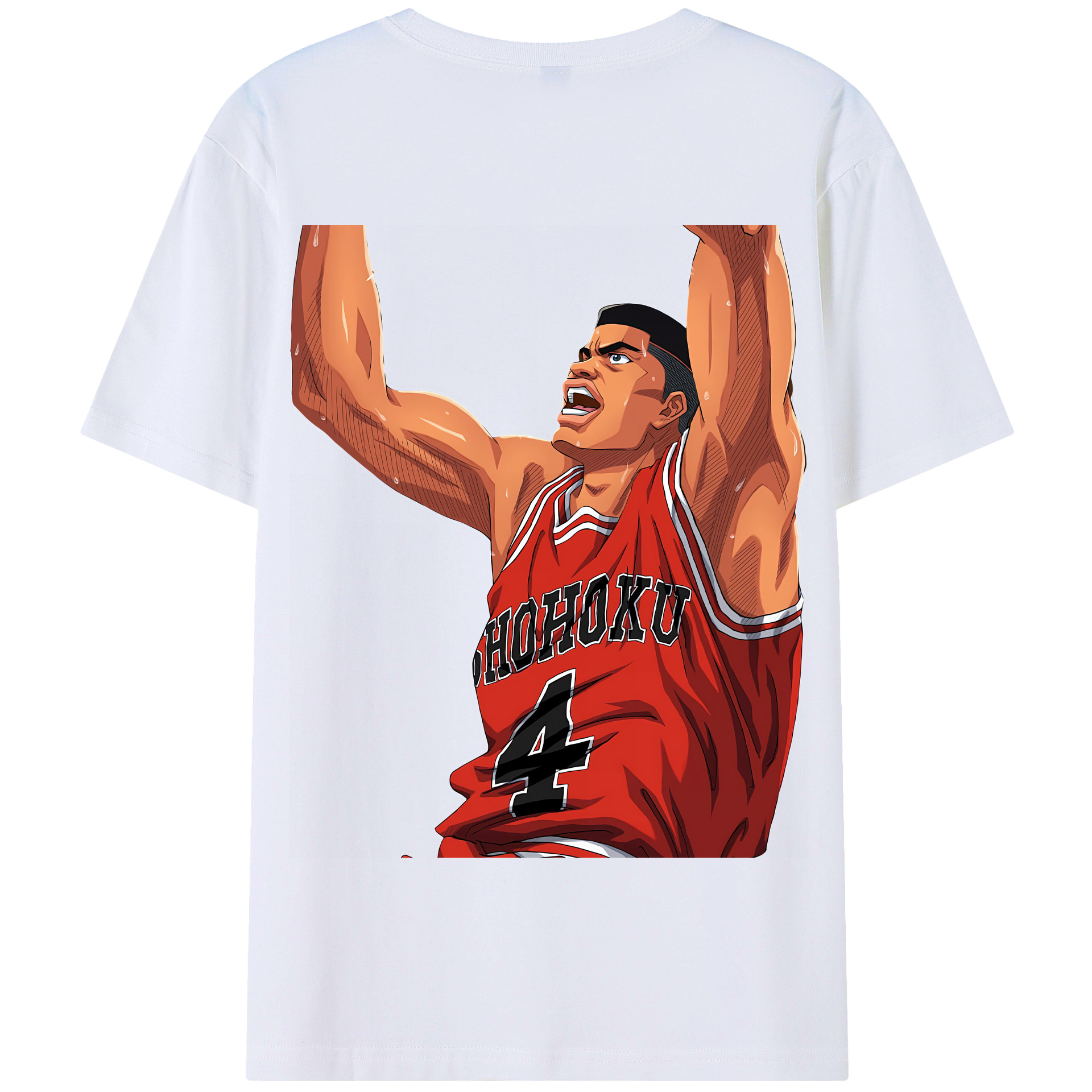 SLAM DUNK／スラムダンク 綿100％半袖Tシャツ（背面プリント）