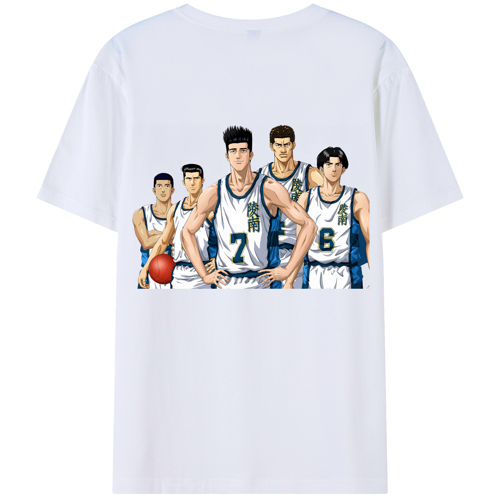 SLAM DUNK／スラムダンク 綿100％半袖Tシャツ（背面プリント）