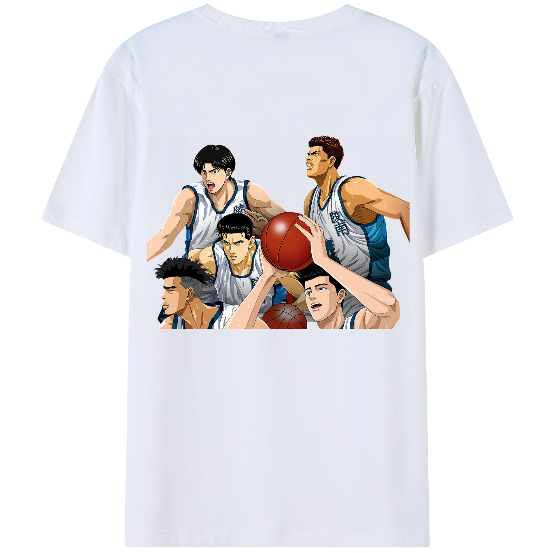 SLAM DUNK／スラムダンク 綿100％半袖Tシャツ（背面プリント）