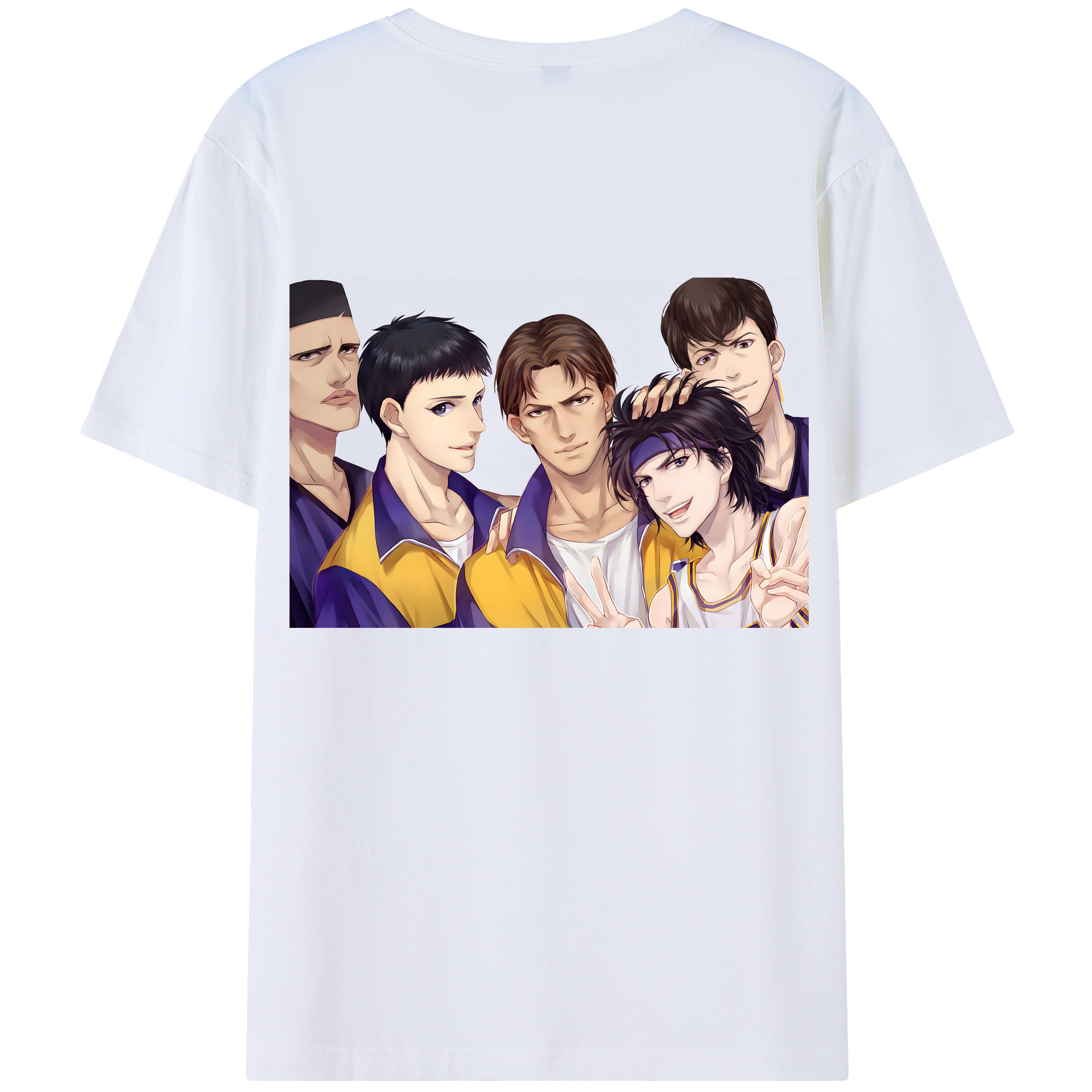 SLAM DUNK／スラムダンク 綿100％半袖Tシャツ（背面プリント）