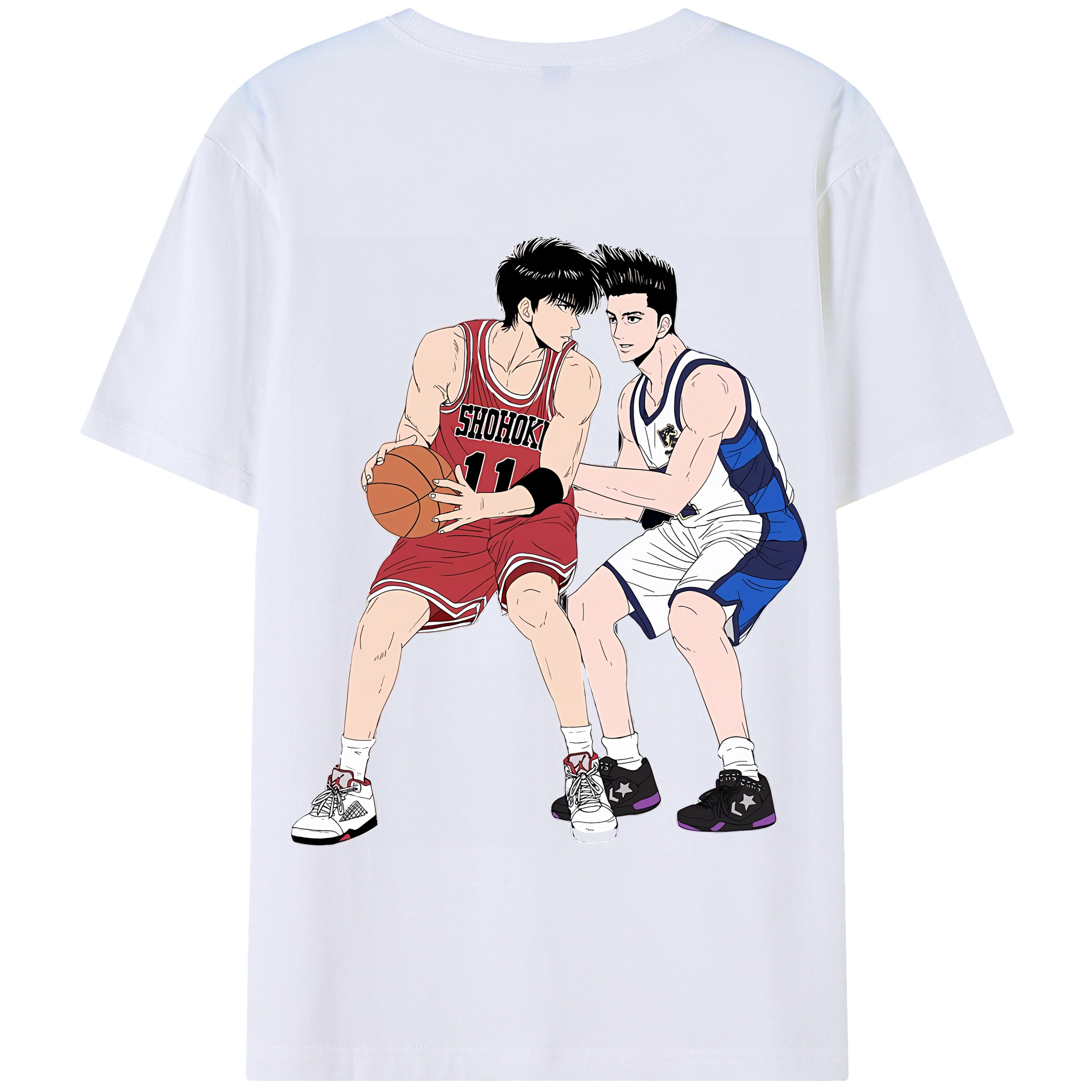 SLAM DUNK／スラムダンク 綿100％半袖Tシャツ（背面プリント）