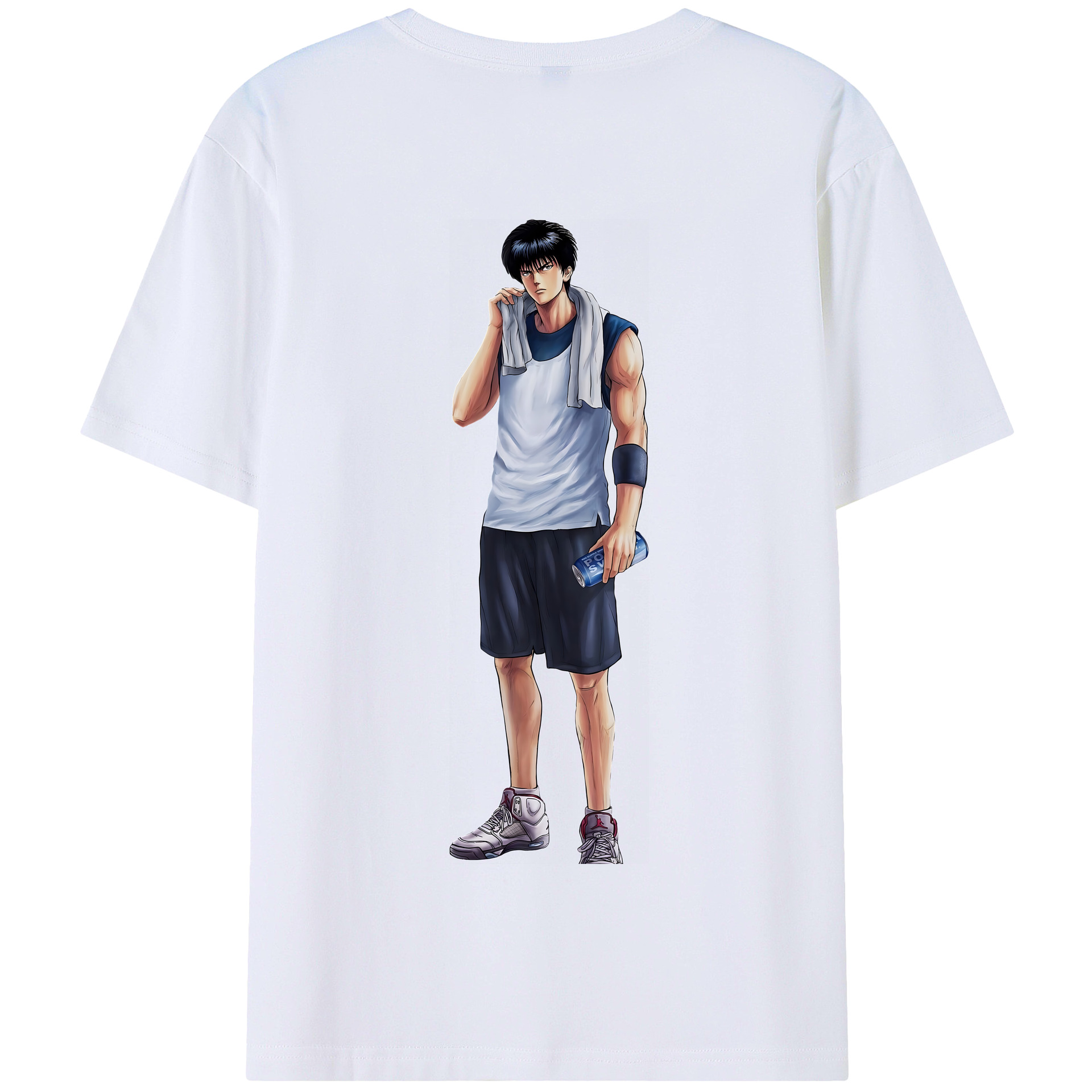 SLAM DUNK／スラムダンク 綿100％半袖Tシャツ（背面プリント）