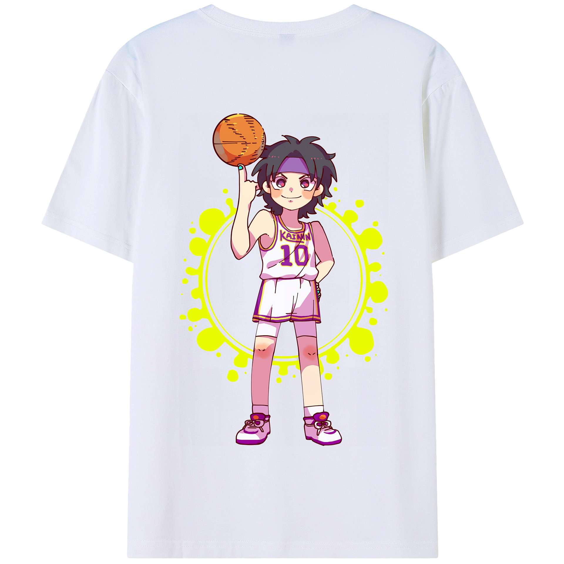 SLAM DUNK／スラムダンク 綿100％半袖Tシャツ（背面プリント）