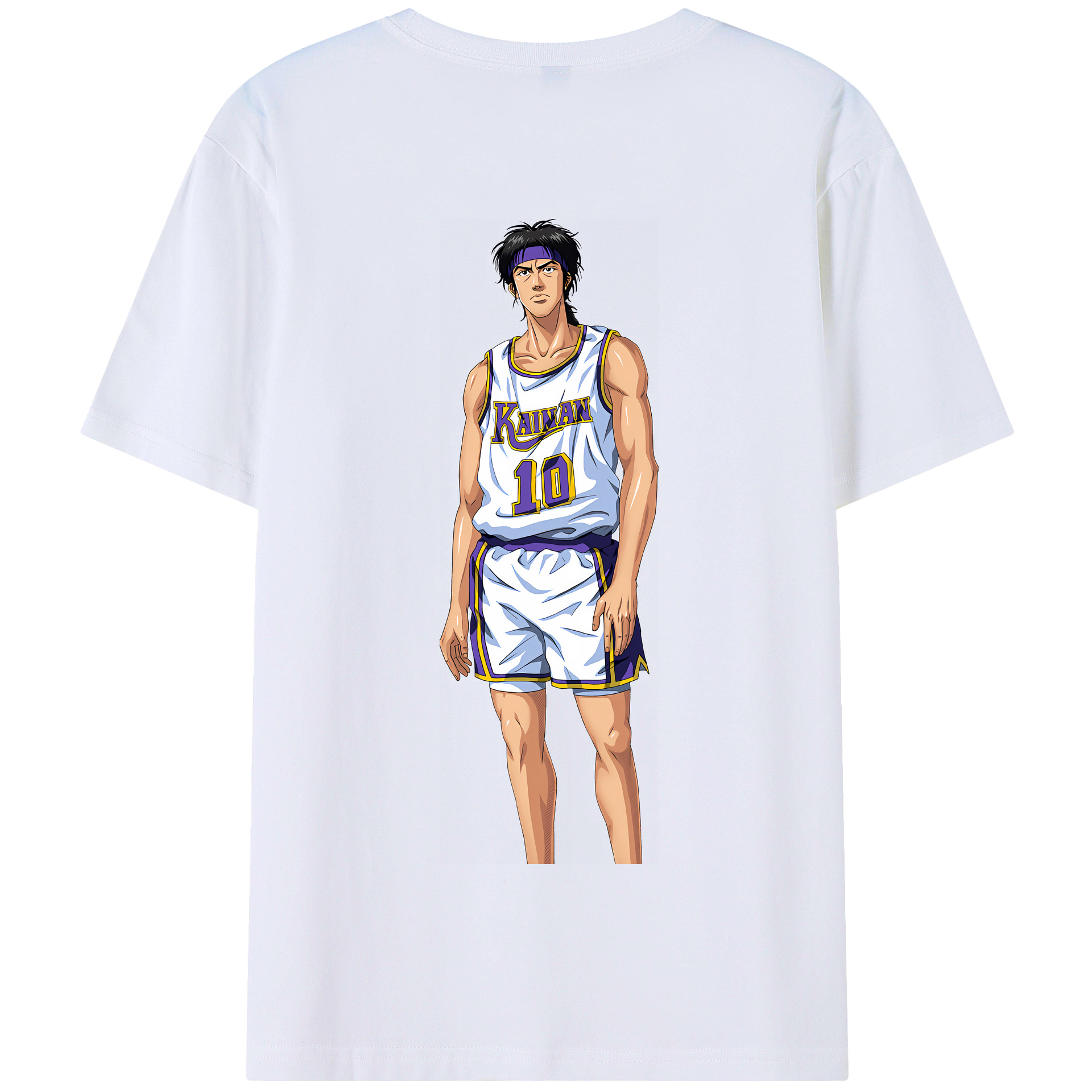 SLAM DUNK／スラムダンク 綿100％半袖Tシャツ（背面プリント）