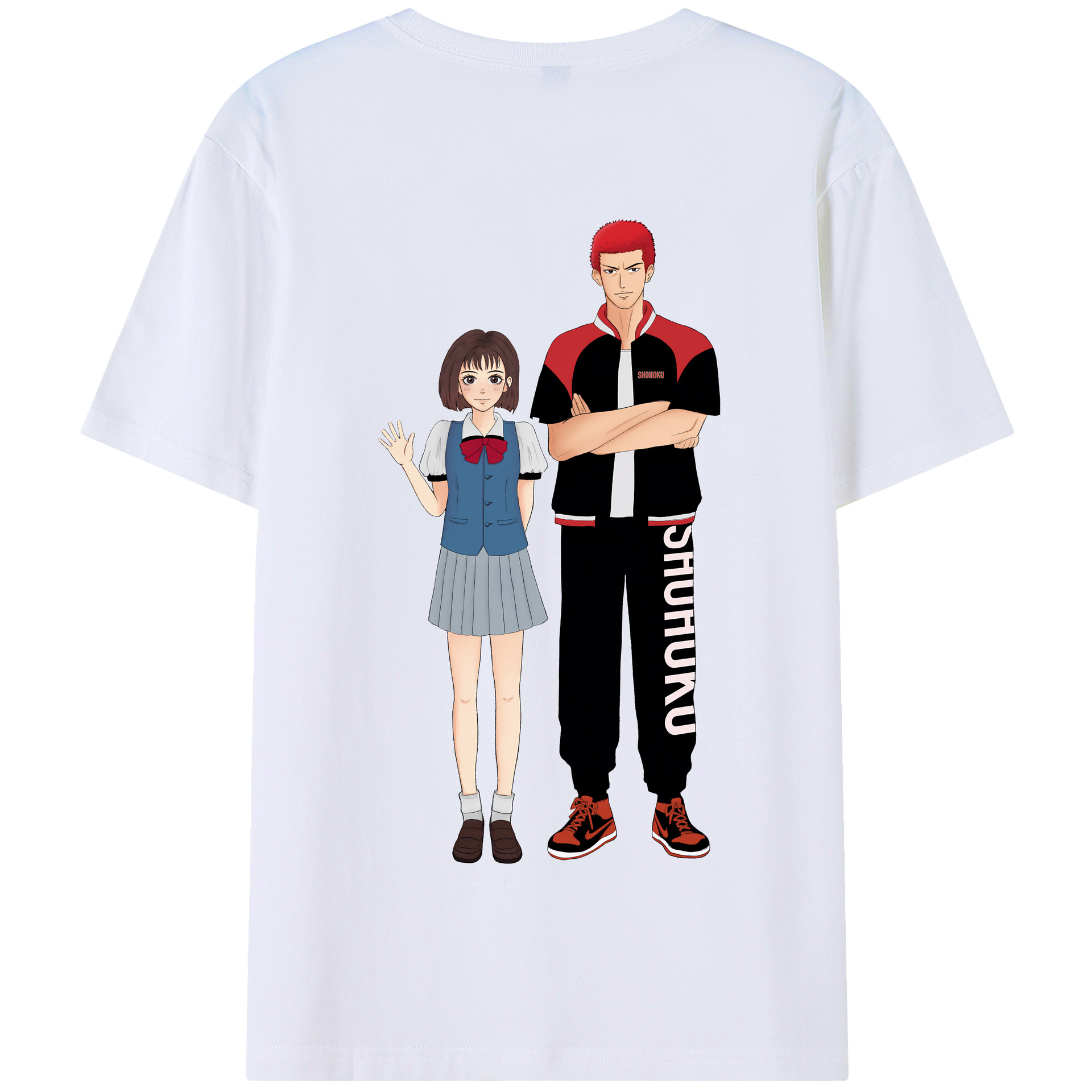 SLAM DUNK／スラムダンク 綿100％半袖Tシャツ（背面プリント）