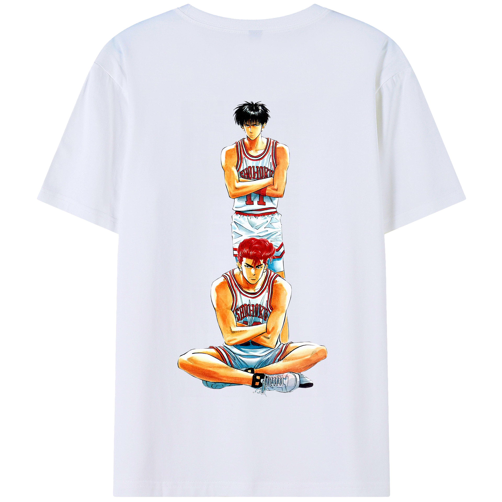 SLAM DUNK／スラムダンク 綿100％半袖Tシャツ（背面プリント）