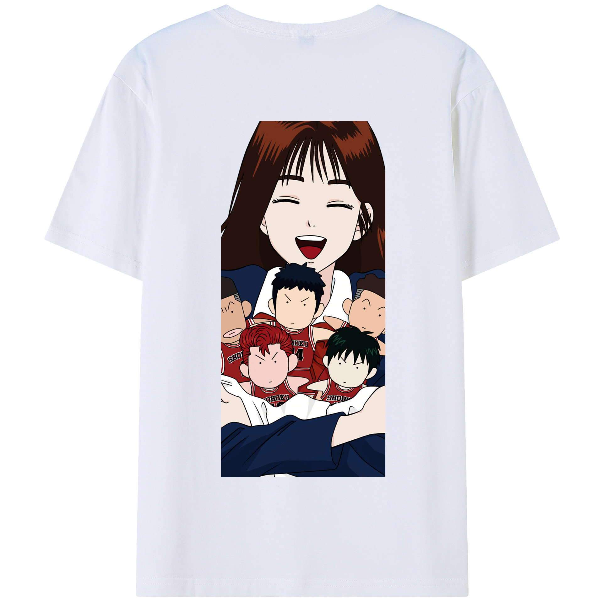 SLAM DUNK／スラムダンク 綿100％半袖Tシャツ（背面プリント）