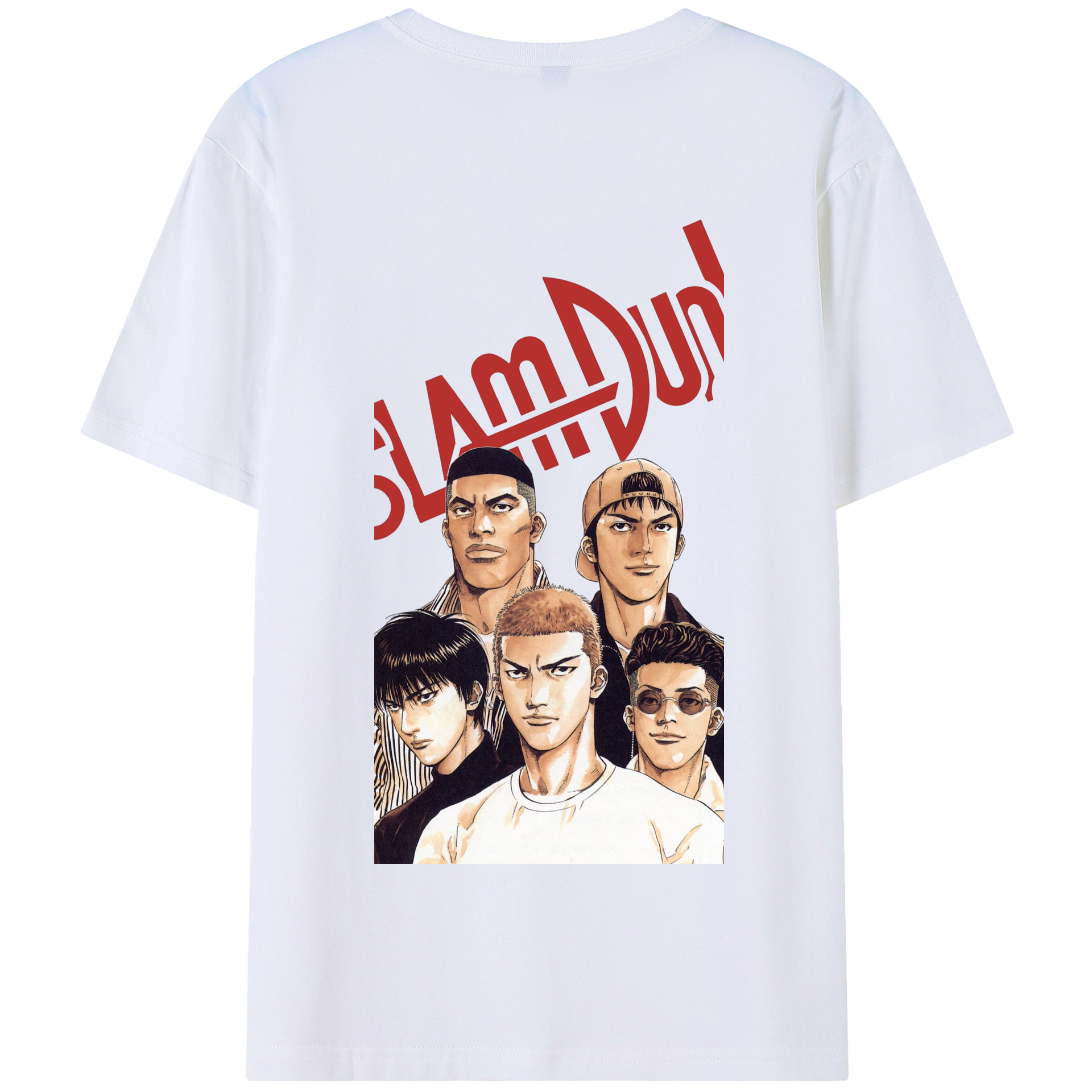SLAM DUNK／スラムダンク 綿100％半袖Tシャツ（背面プリント）
