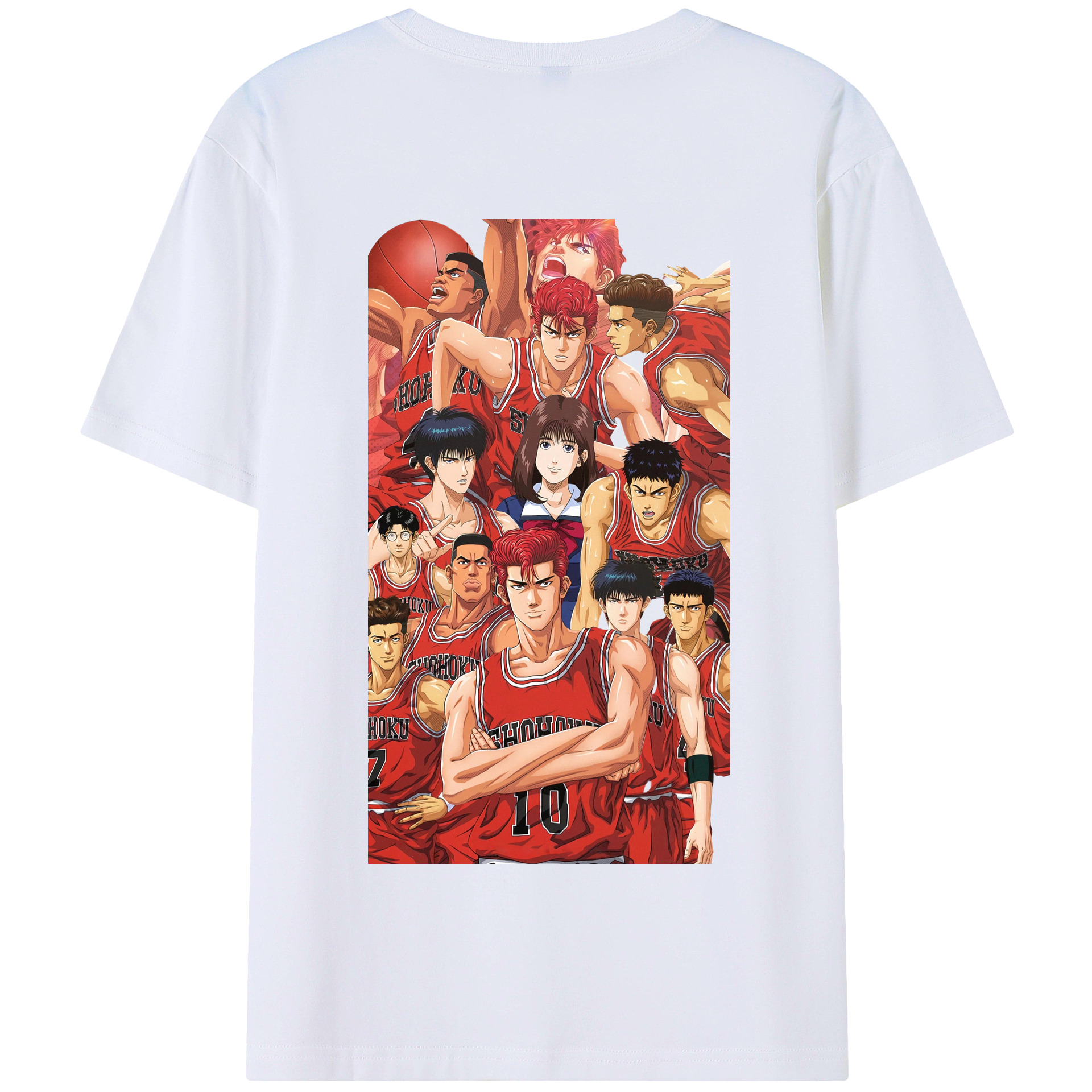 SLAM DUNK／スラムダンク 綿100％半袖Tシャツ（背面プリント）