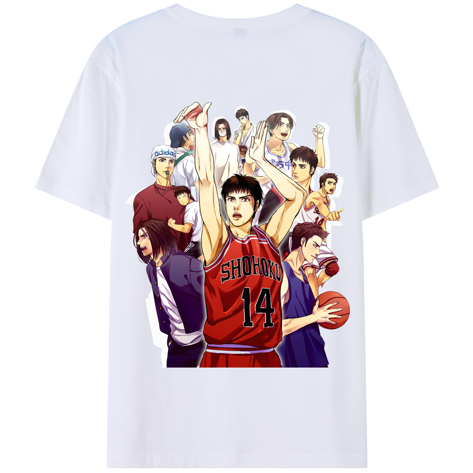 SLAM DUNK／スラムダンク 綿100％半袖Tシャツ（背面プリント）