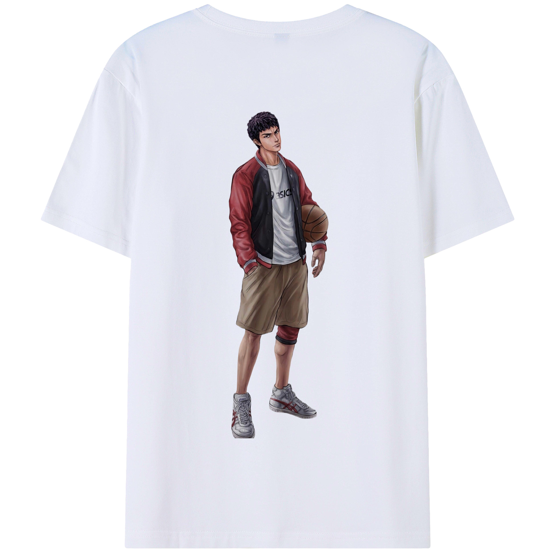 SLAM DUNK／スラムダンク 綿100％半袖Tシャツ（背面プリント）