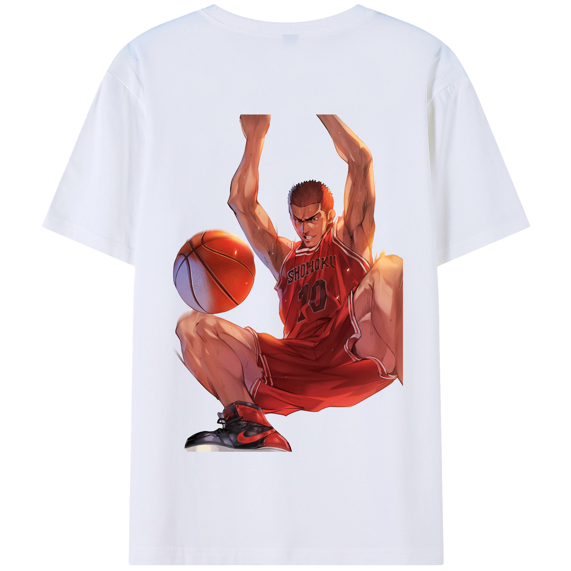 SLAM DUNK／スラムダンク 綿100％半袖Tシャツ（背面プリント）