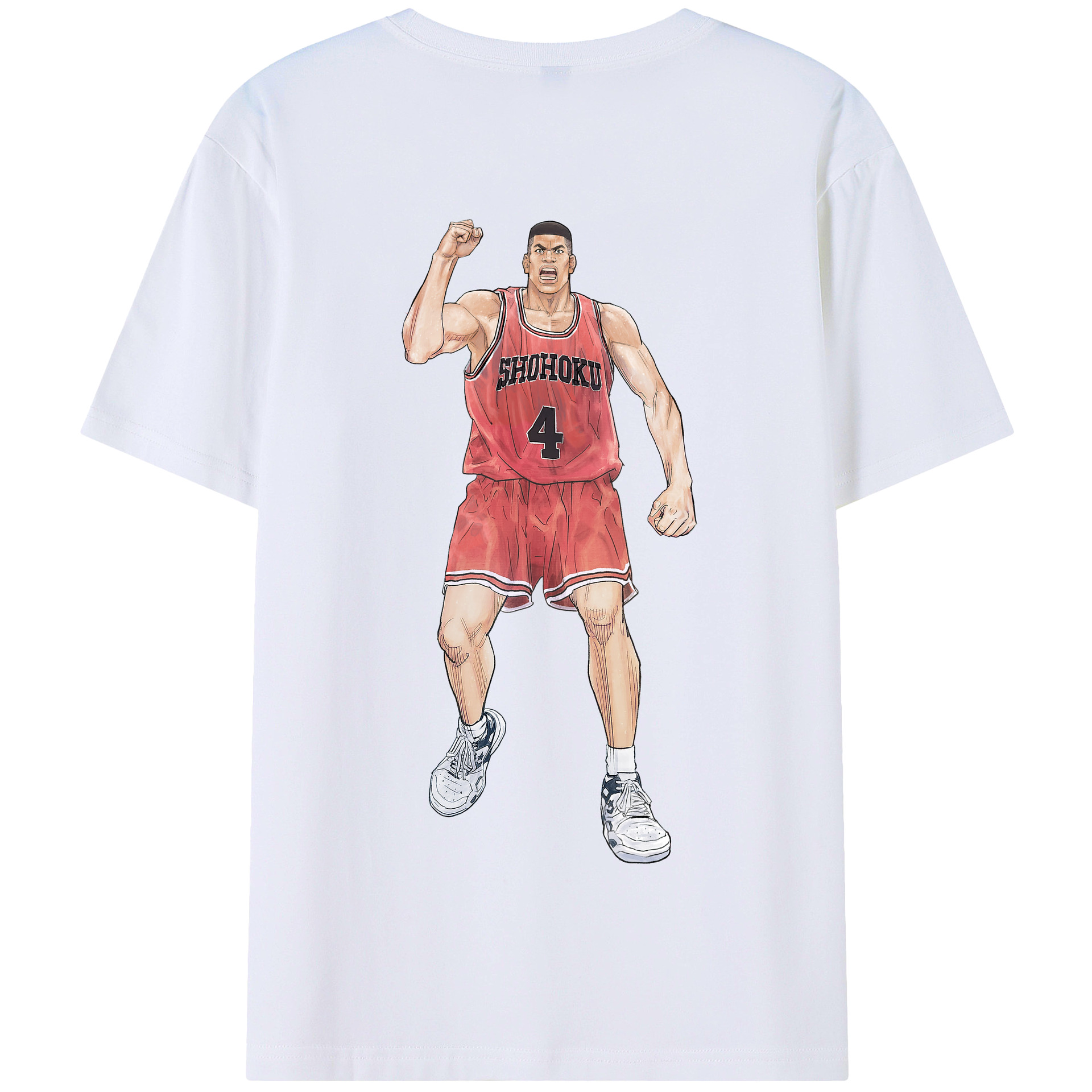 SLAM DUNK／スラムダンク 綿100％半袖Tシャツ（背面プリント）
