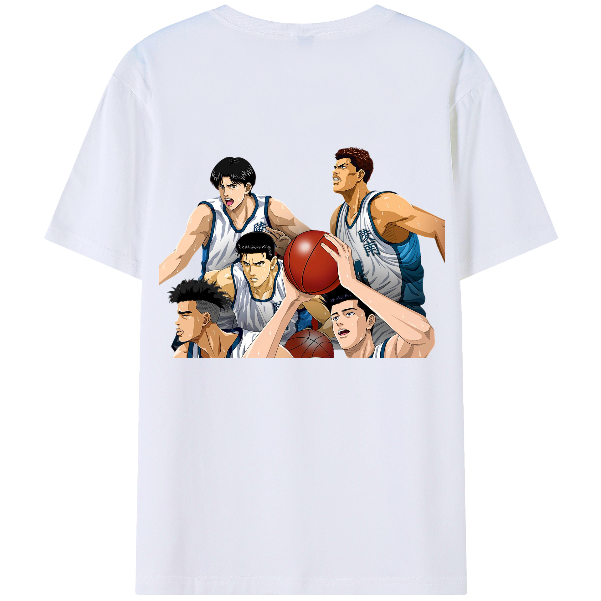 SLAM DUNK／スラムダンク 綿100％半袖Tシャツ（背面プリント）