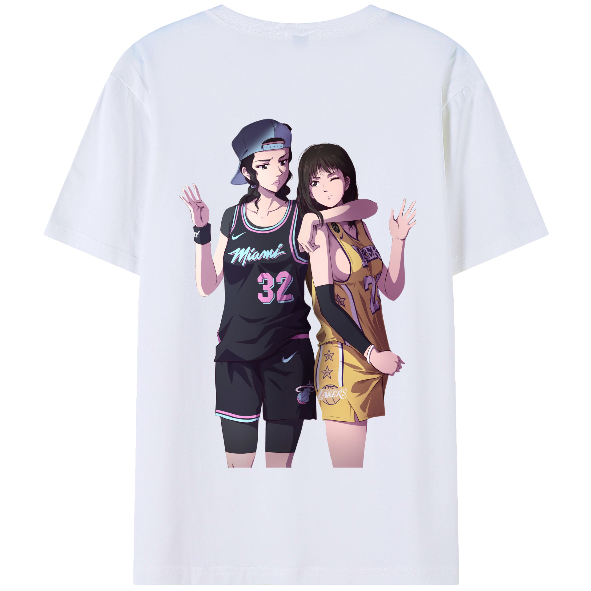 SLAM DUNK／スラムダンク 綿100％半袖Tシャツ（背面プリント）