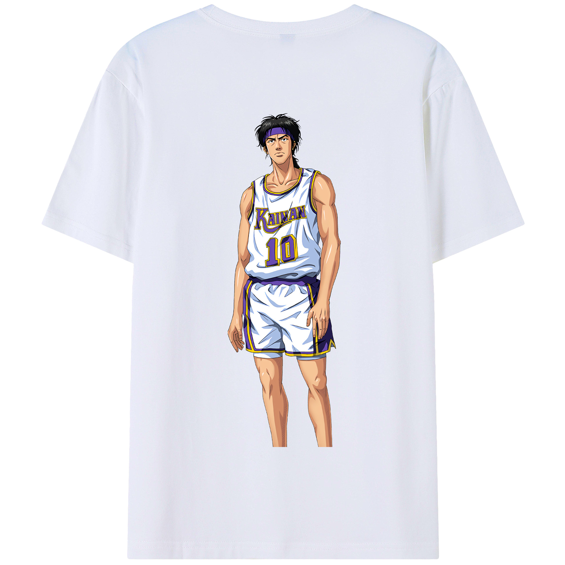 SLAM DUNK／スラムダンク 綿100％半袖Tシャツ（背面プリント）